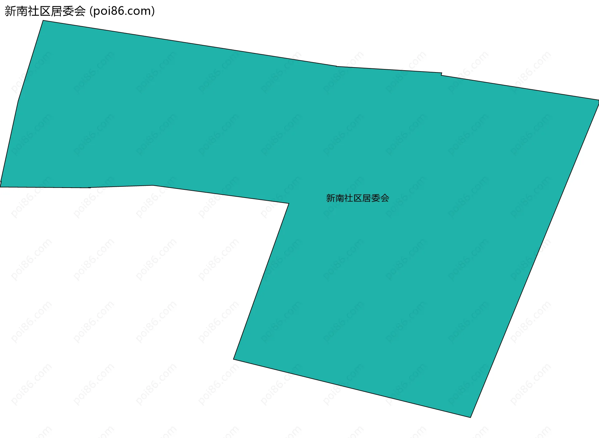 新南社区居委会边界地图