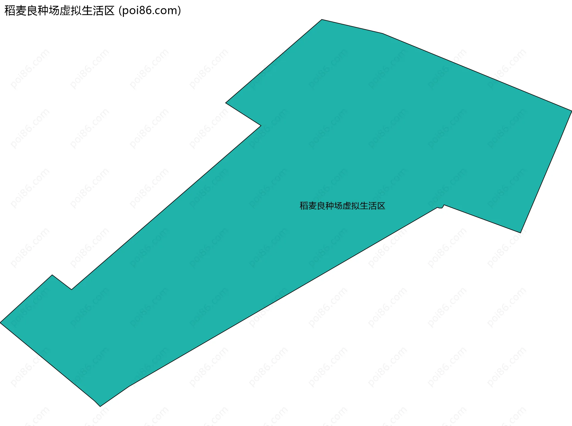 稻麦良种场虚拟生活区边界地图