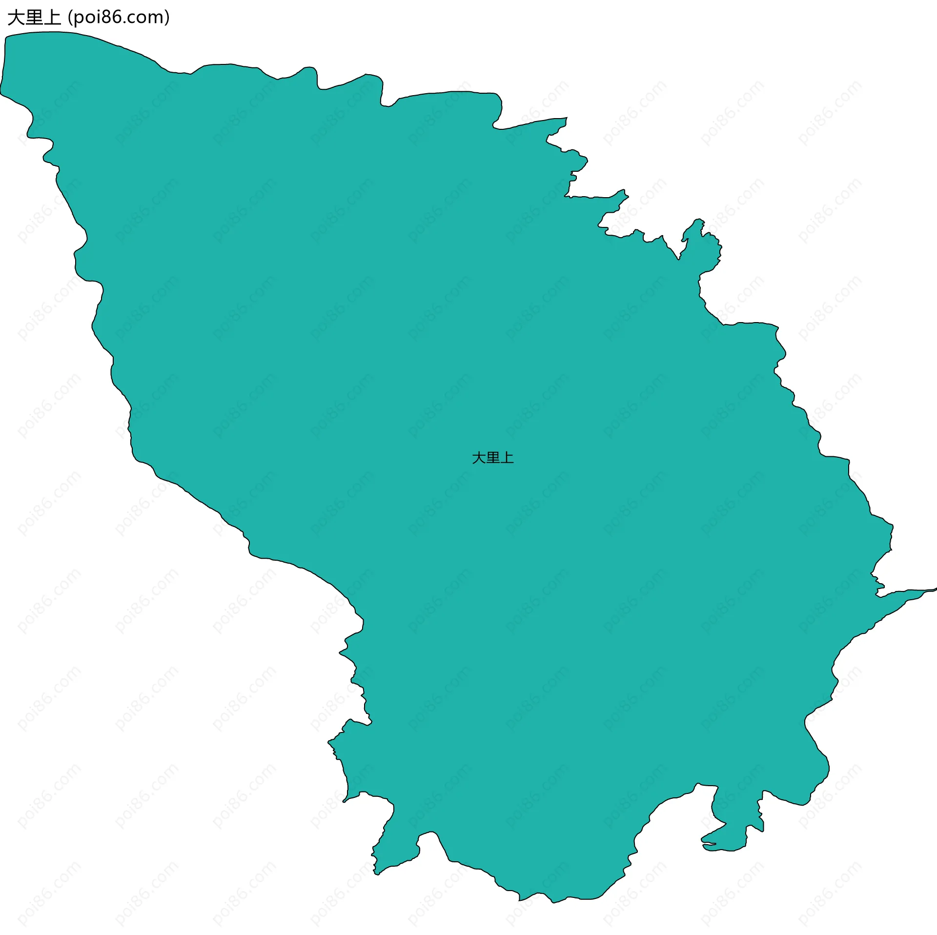 大里上边界地图