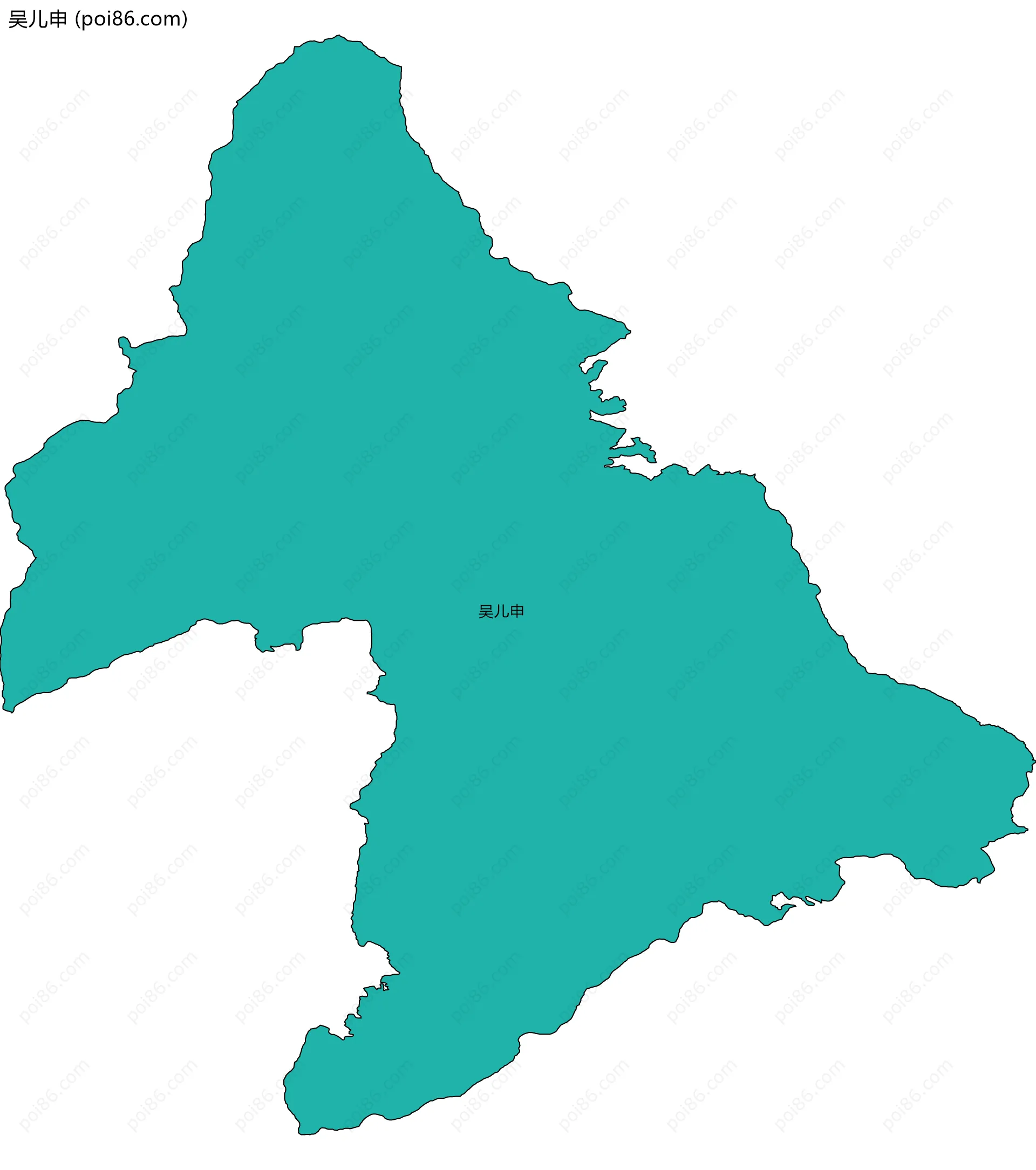 吴儿申边界地图