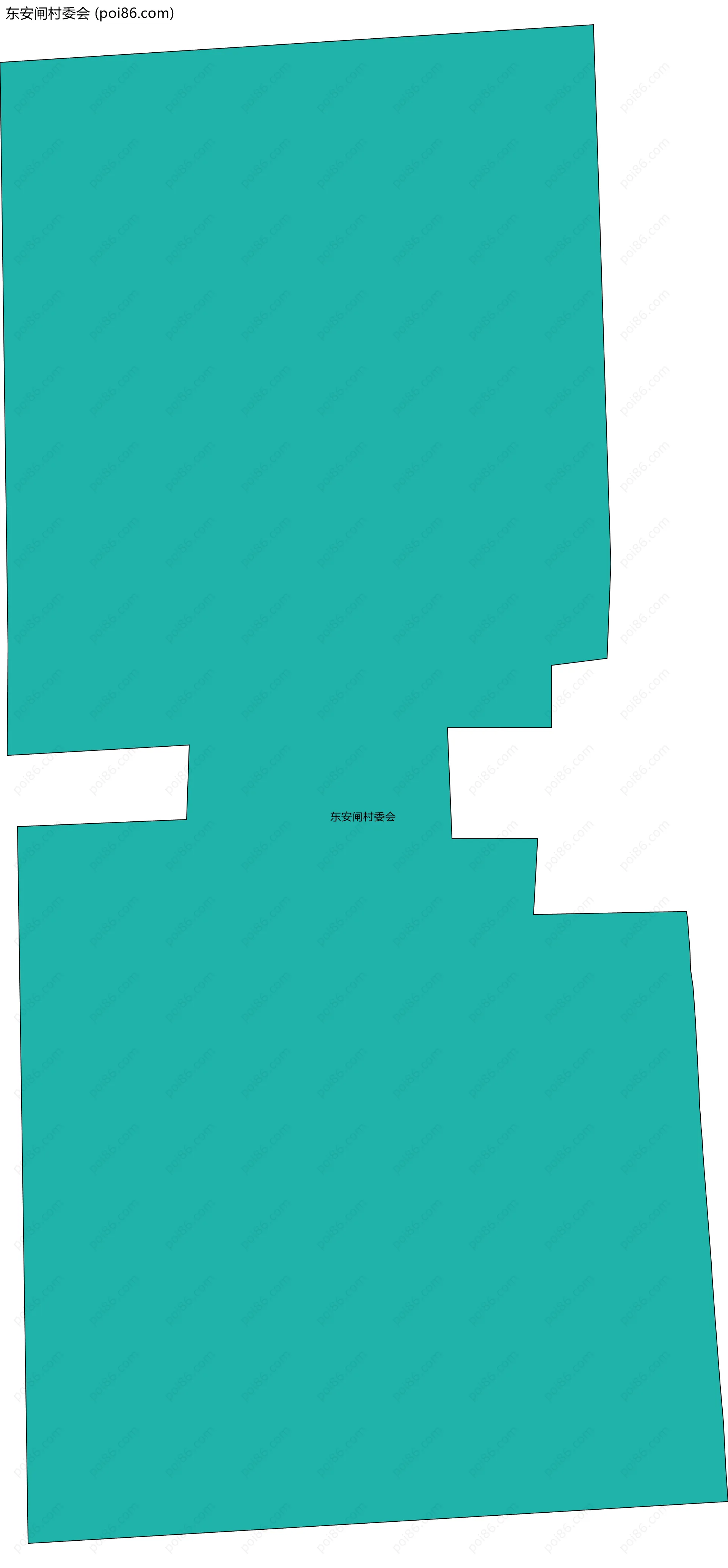 东安闸村委会边界地图