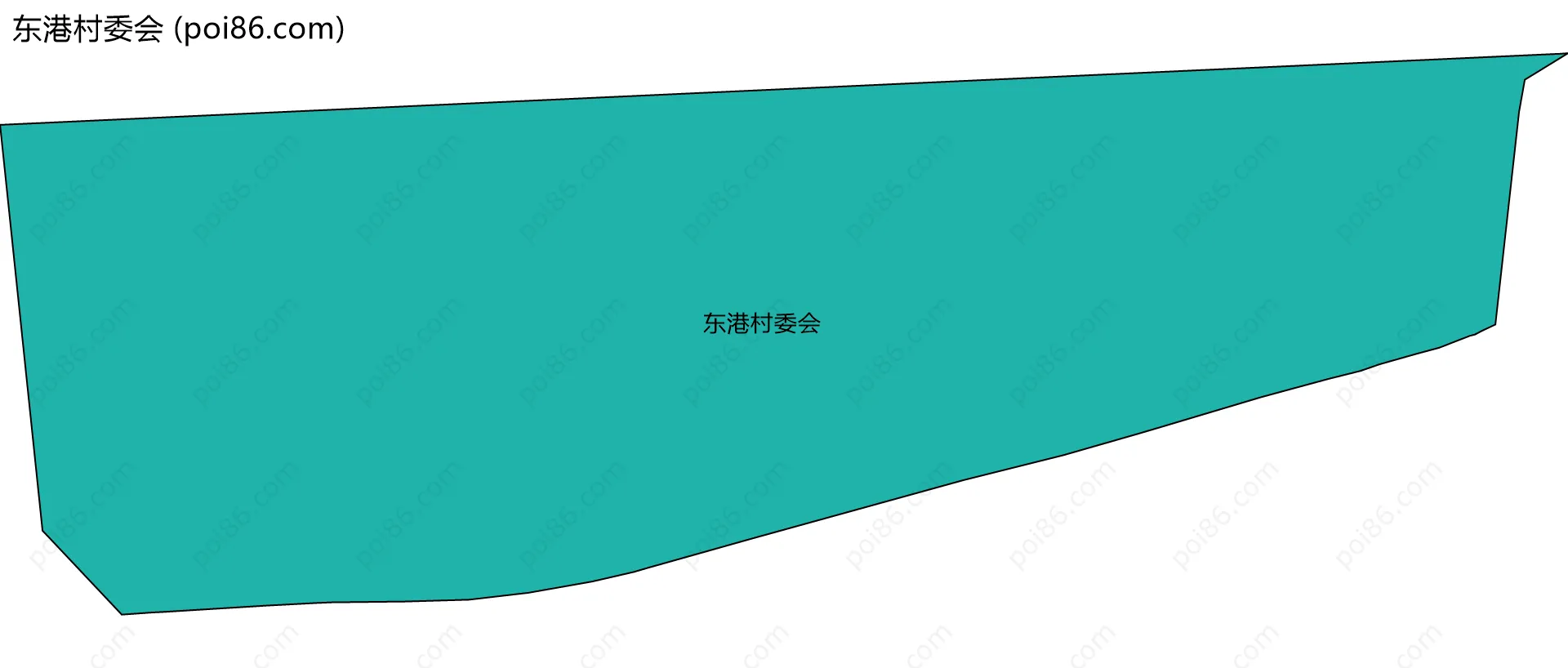 东港村委会边界地图