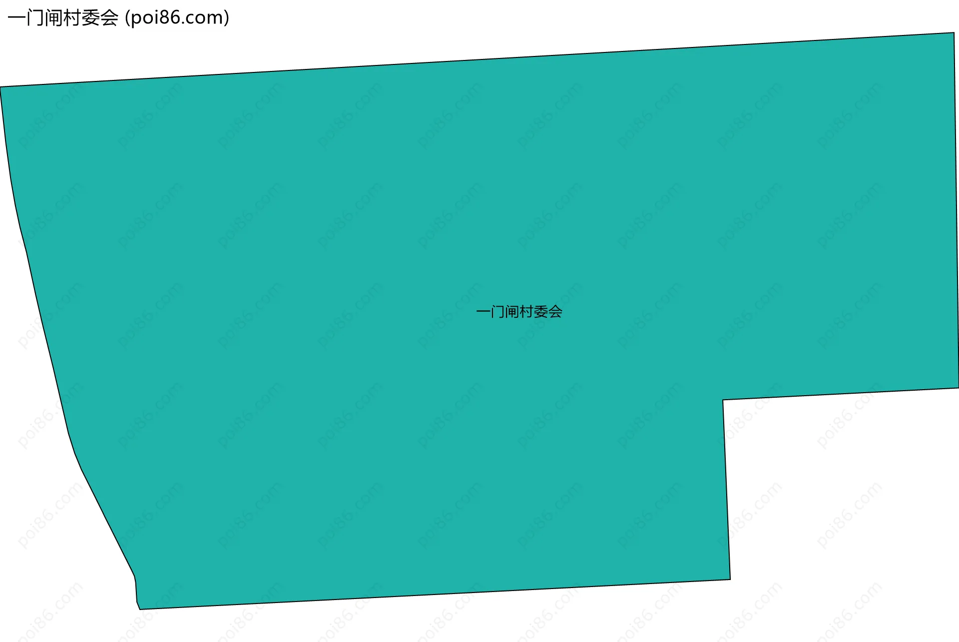 一门闸村委会边界地图