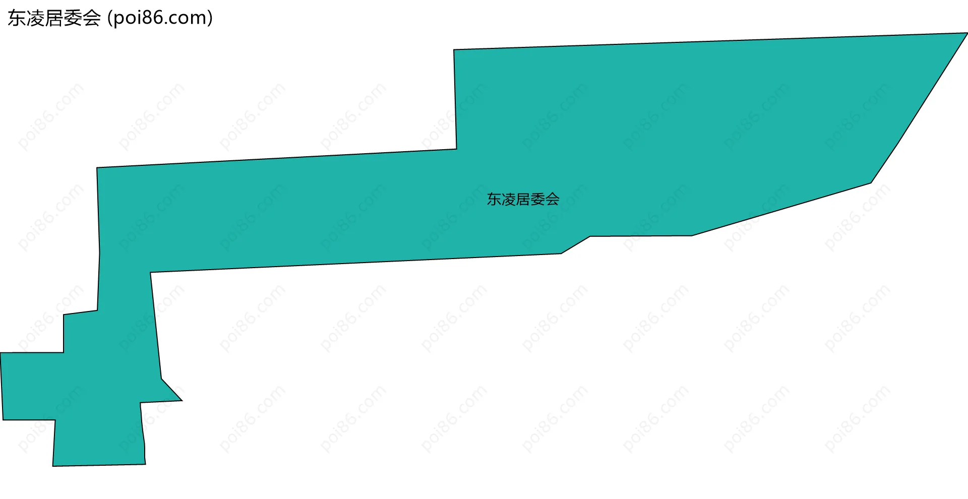 东凌居委会边界地图