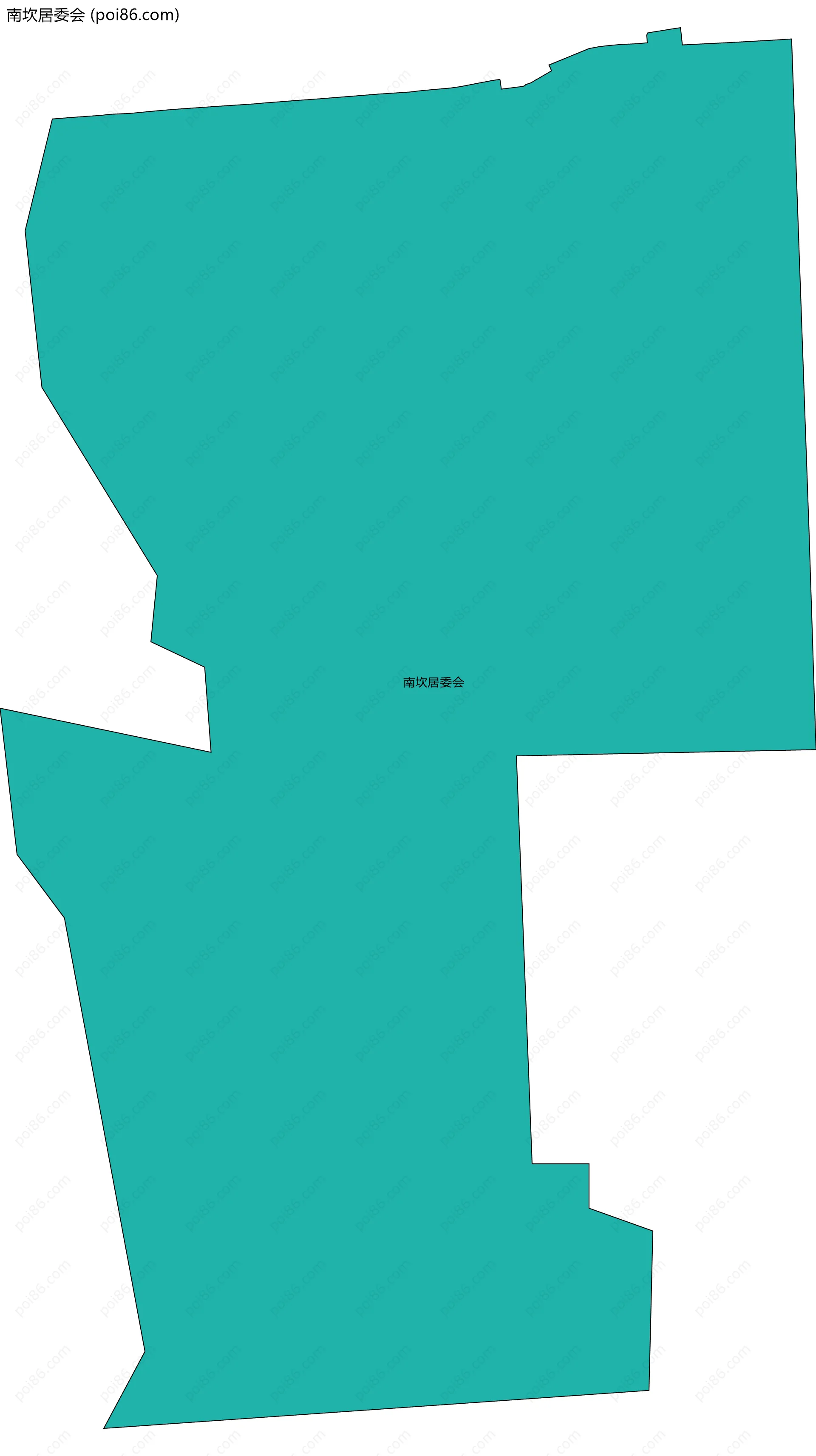 南坎居委会边界地图