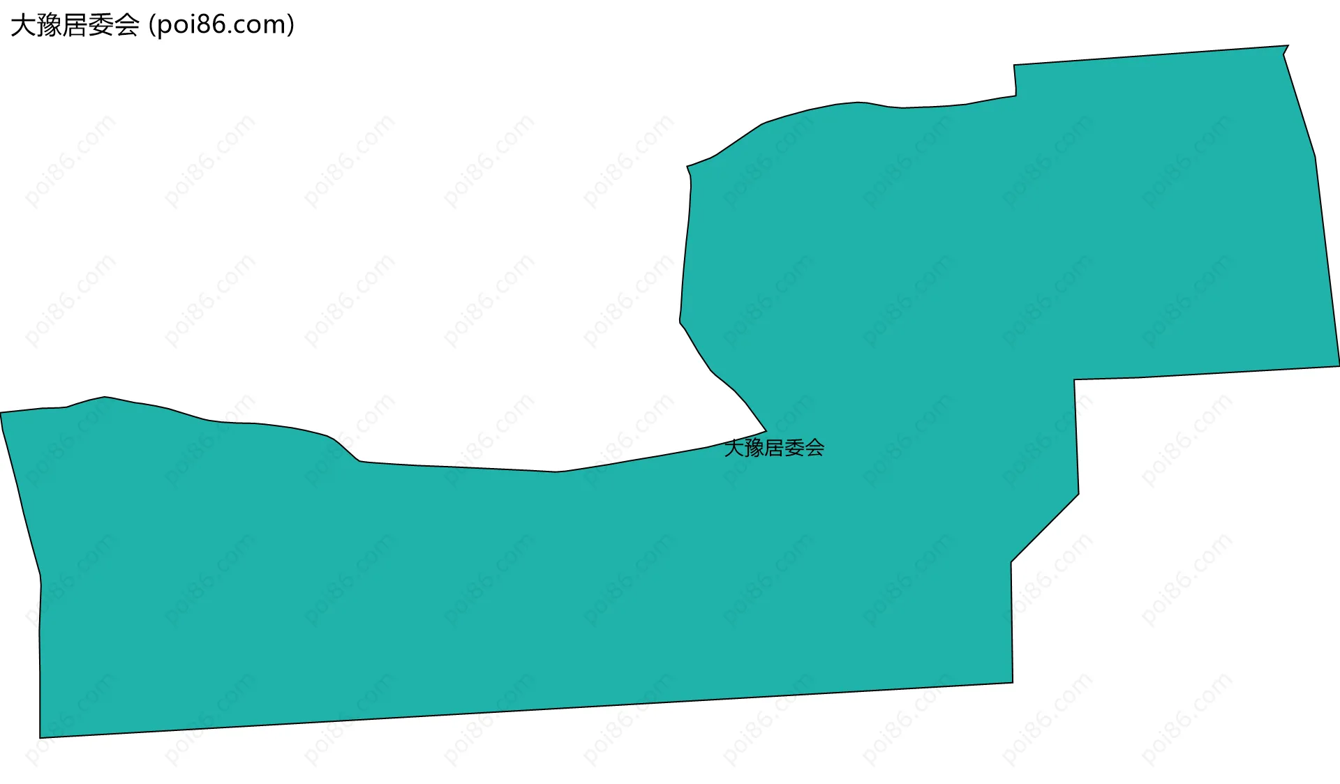 大豫居委会边界地图