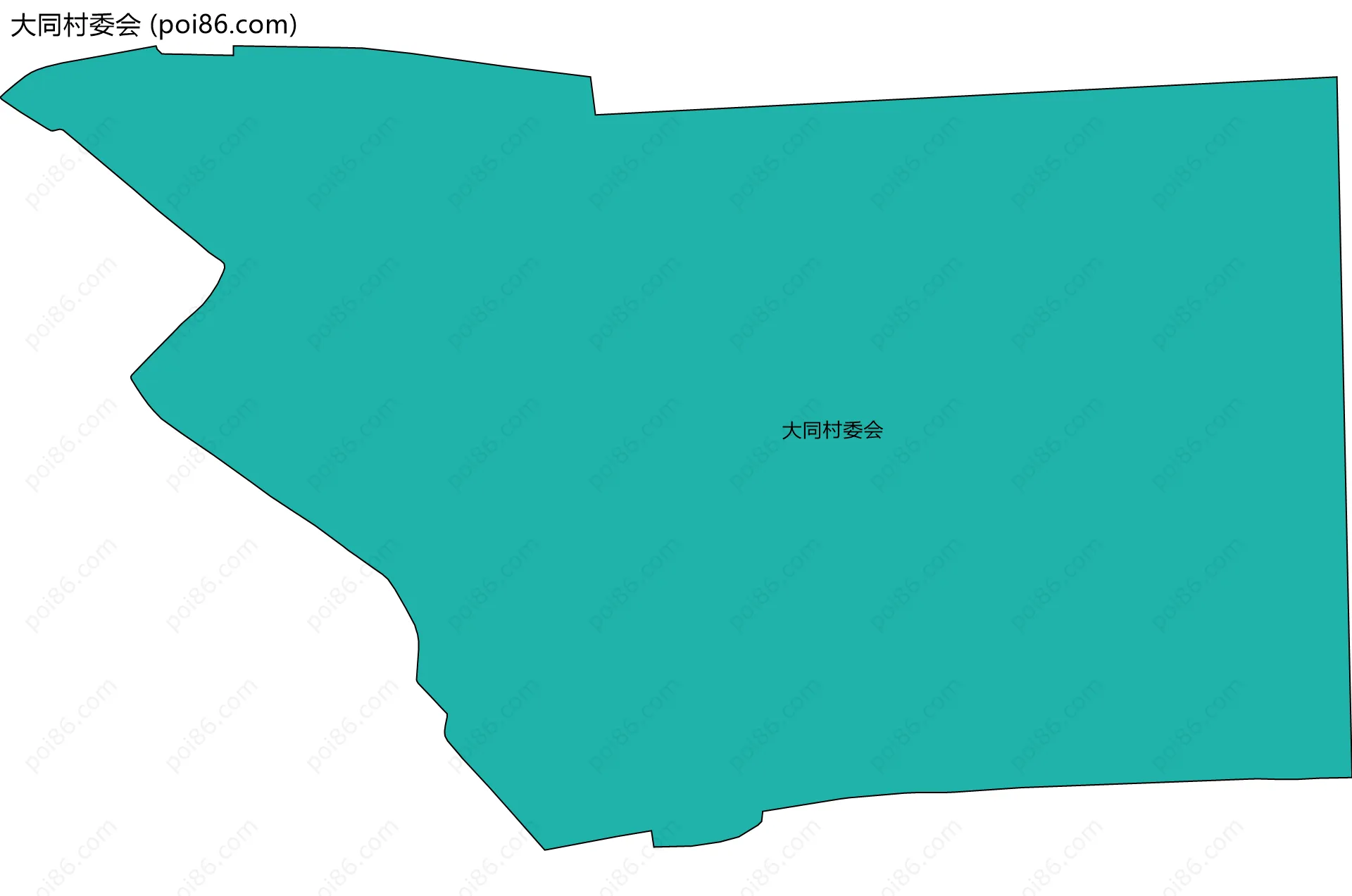 大同村委会边界地图