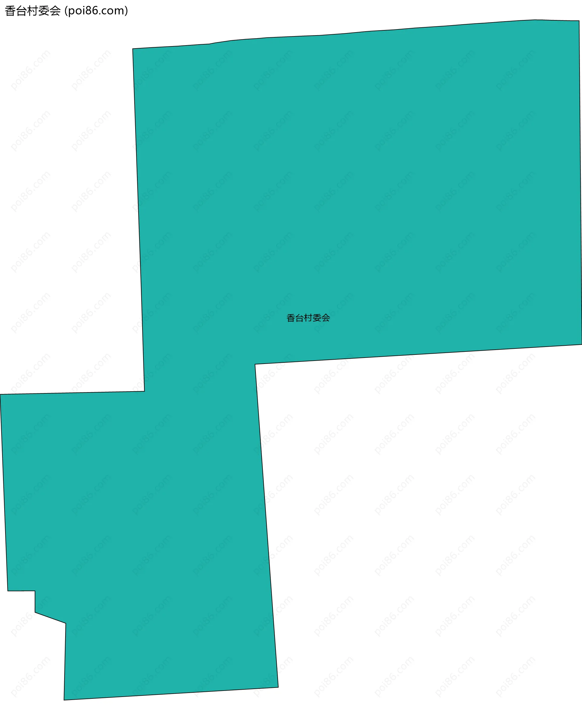 香台村委会边界地图