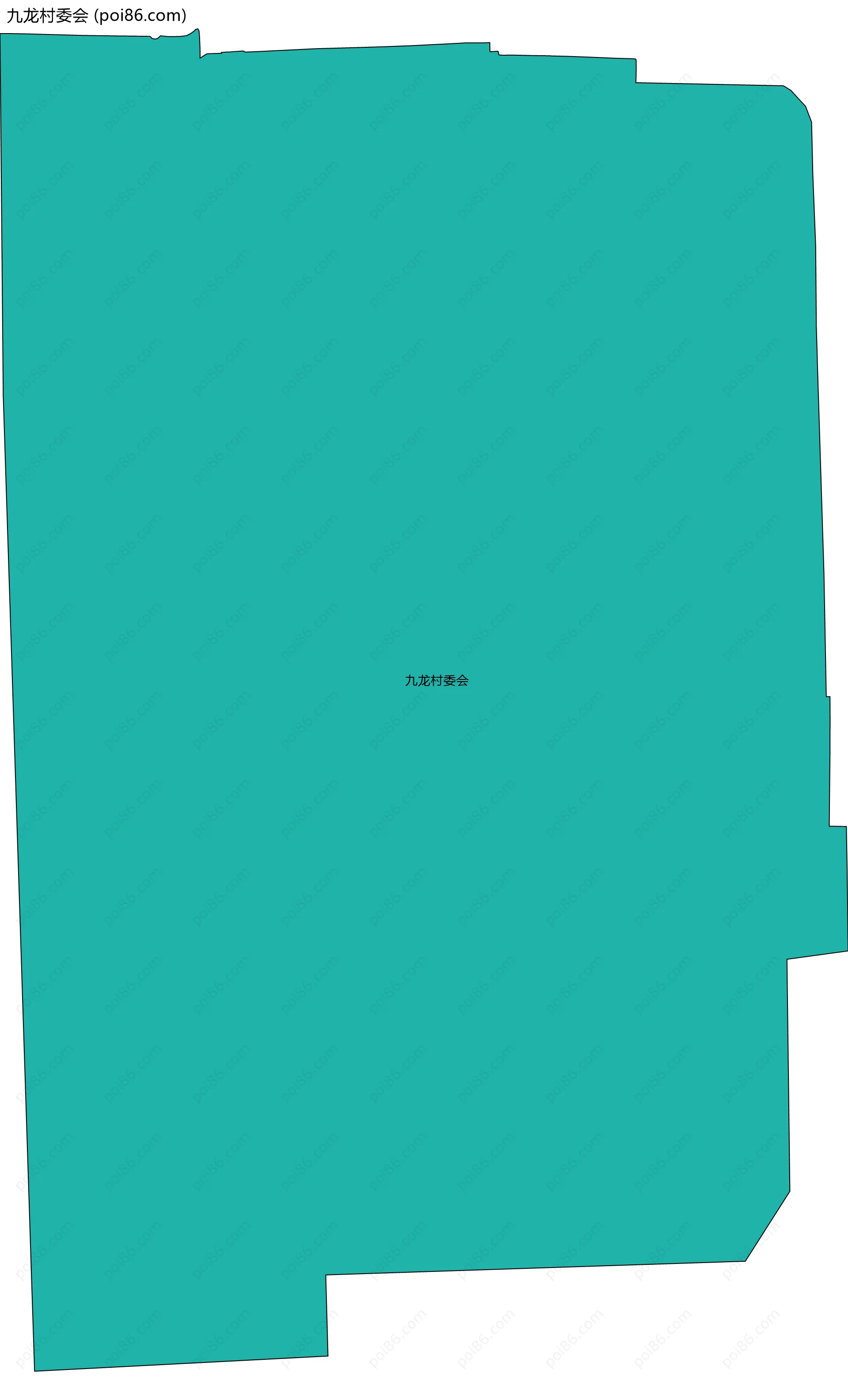 九龙村委会边界地图