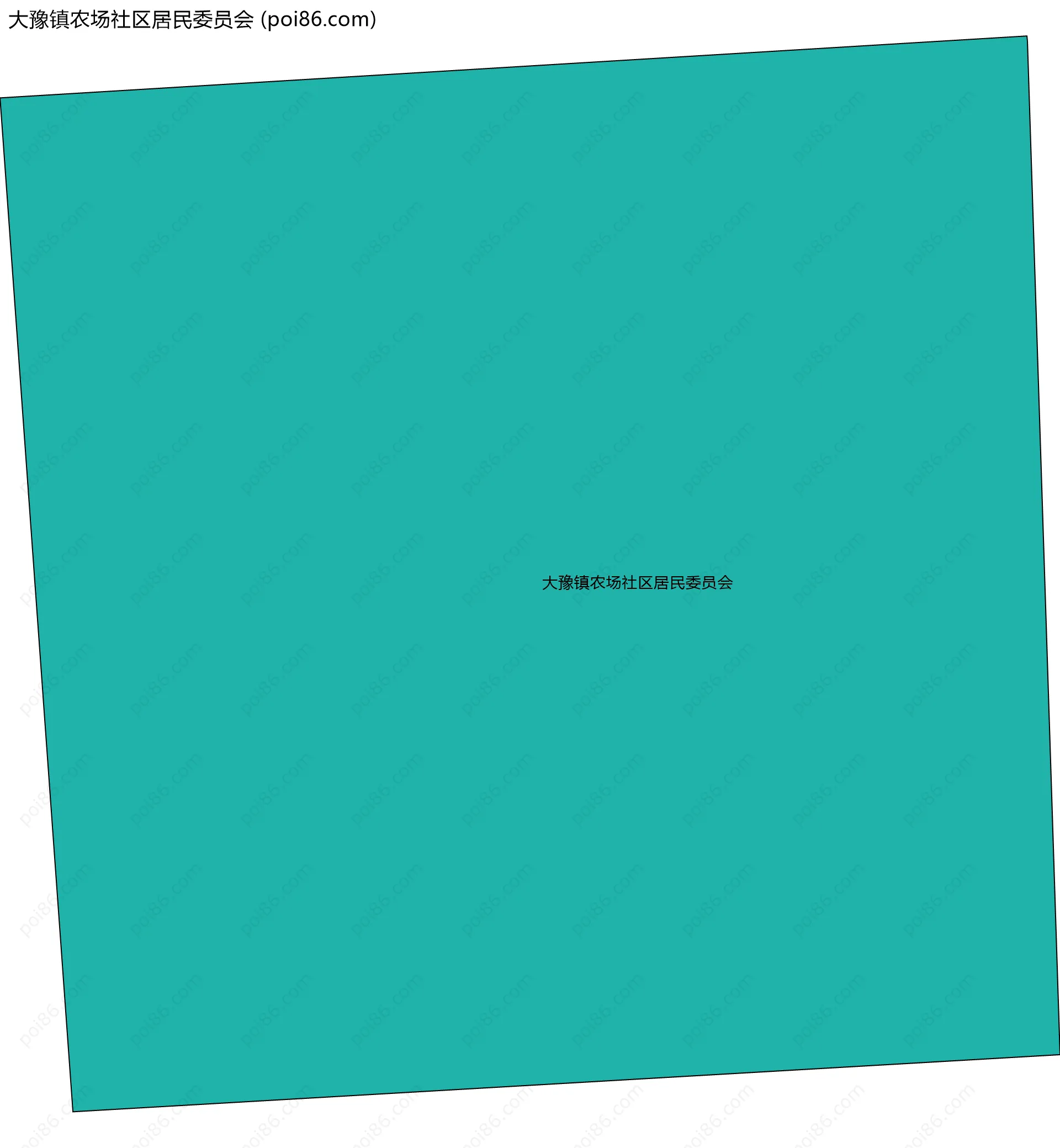 大豫镇农场社区居民委员会边界地图