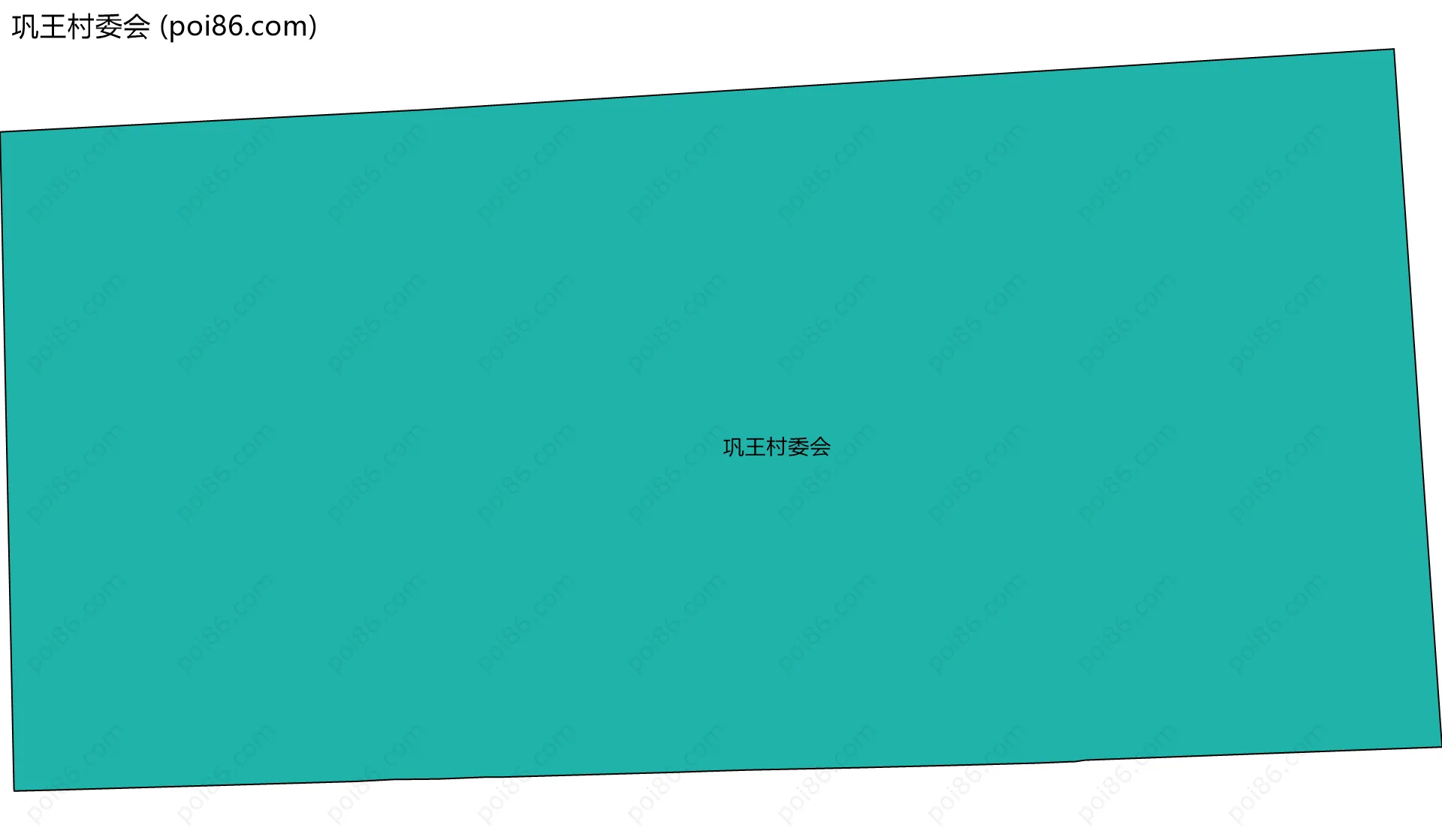 巩王村委会边界地图