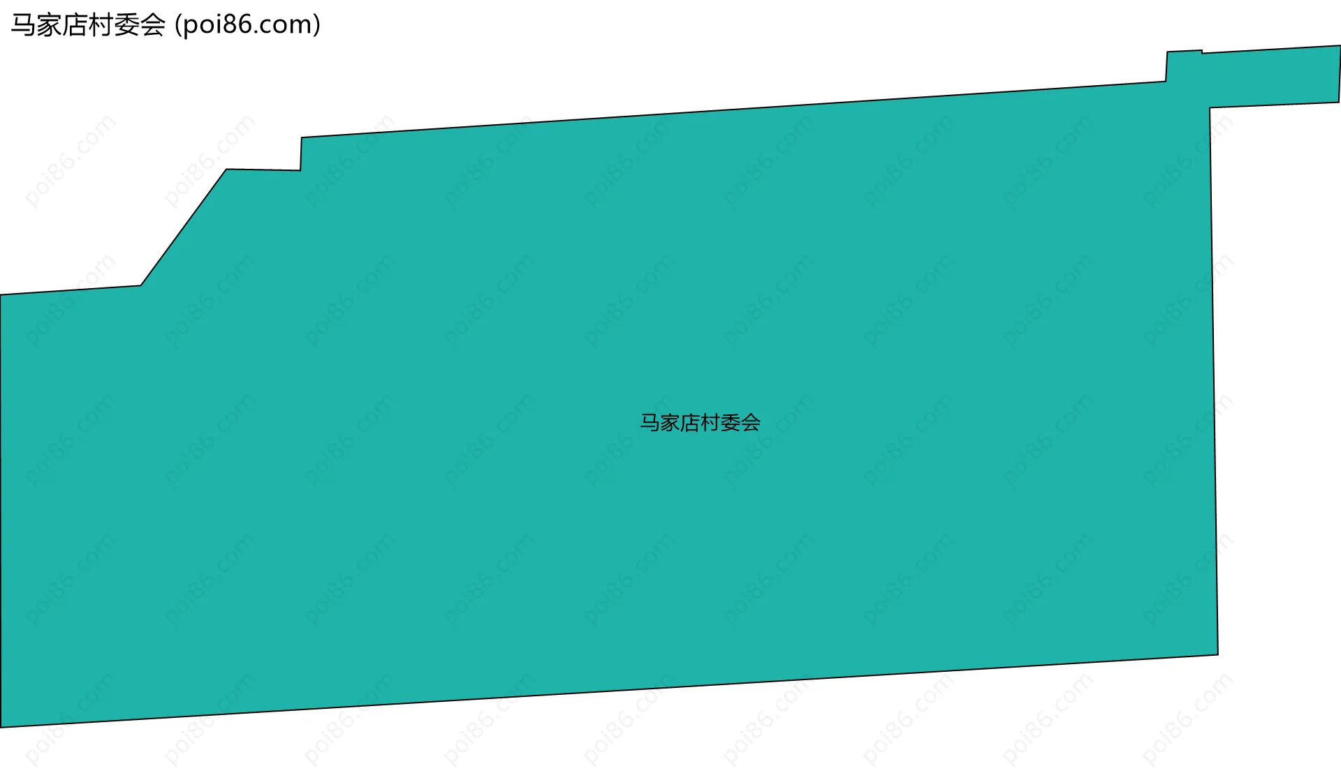 马家店村委会边界地图