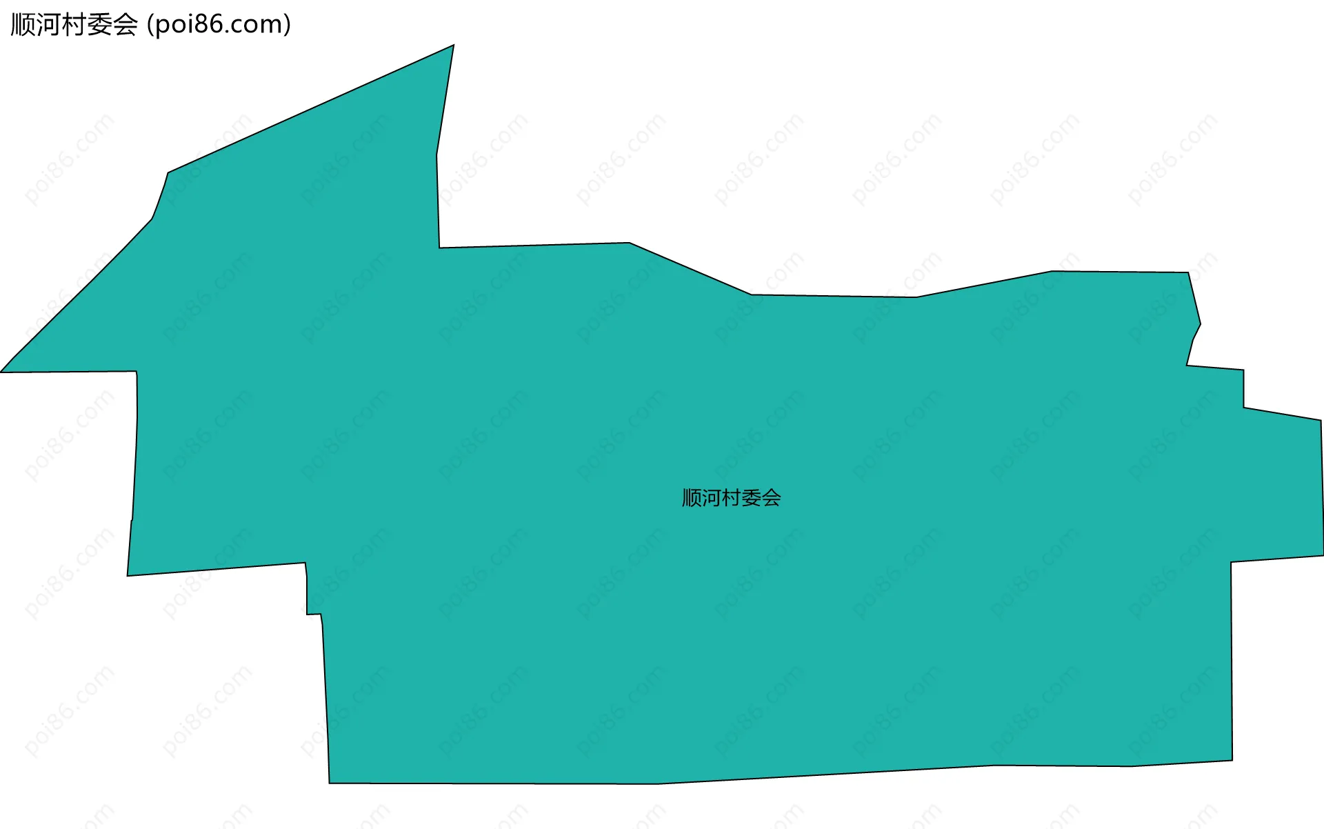 顺河村委会边界地图