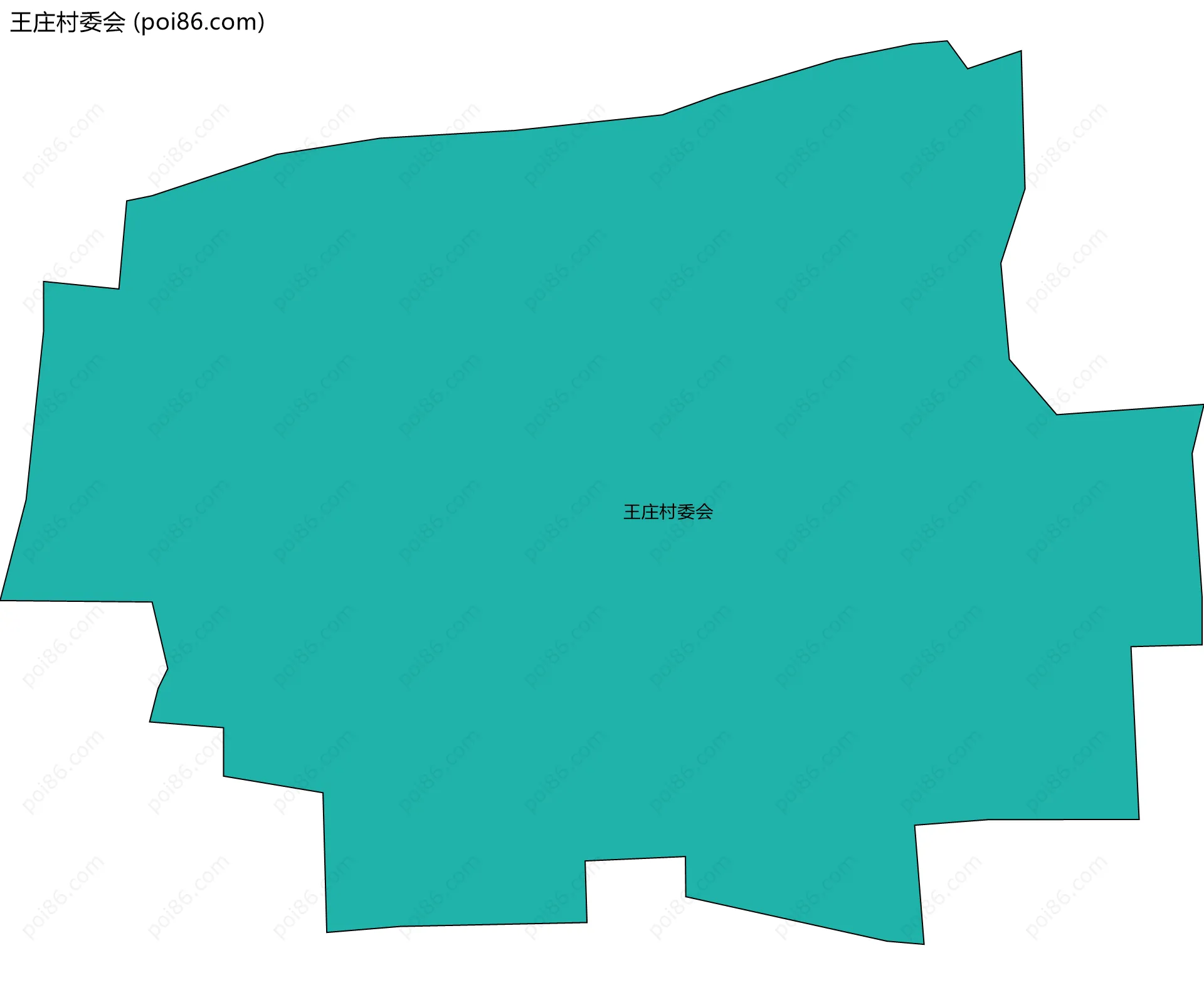 王庄村委会边界地图