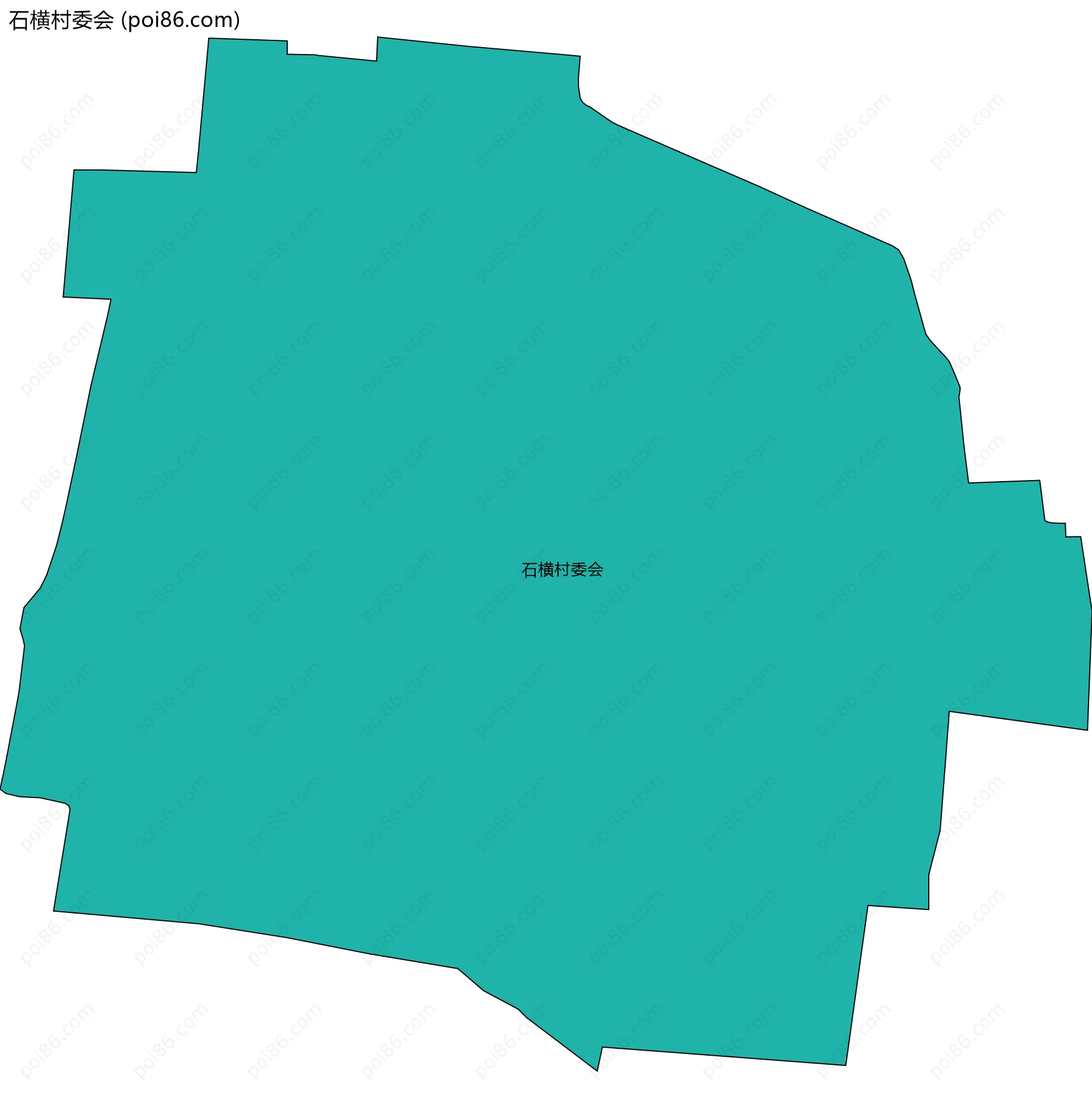 石横村委会边界地图