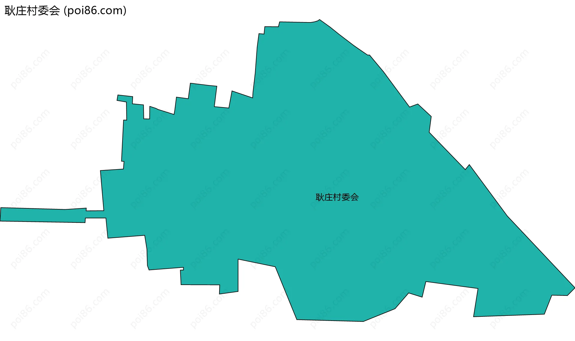 耿庄村委会边界地图