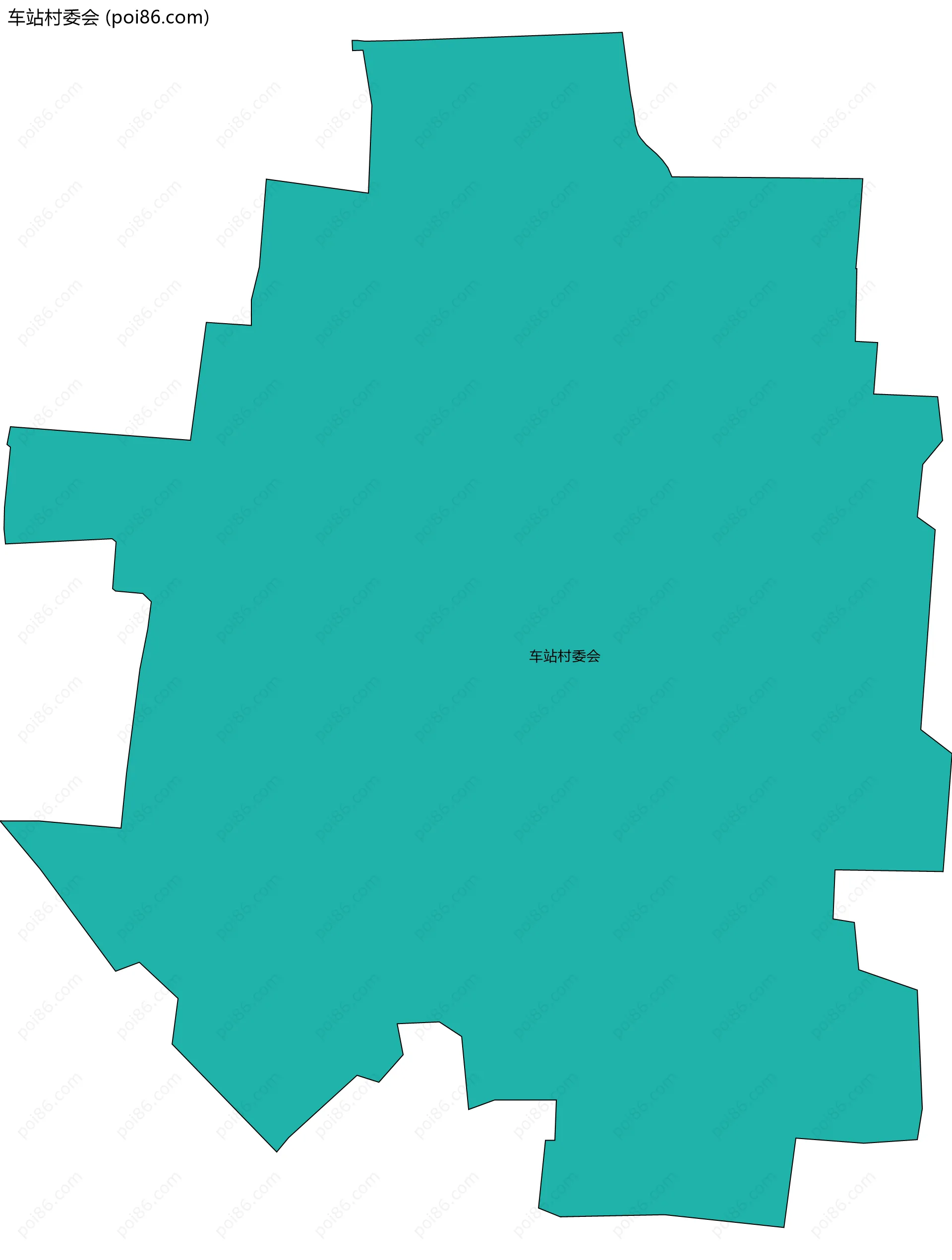 车站村委会边界地图