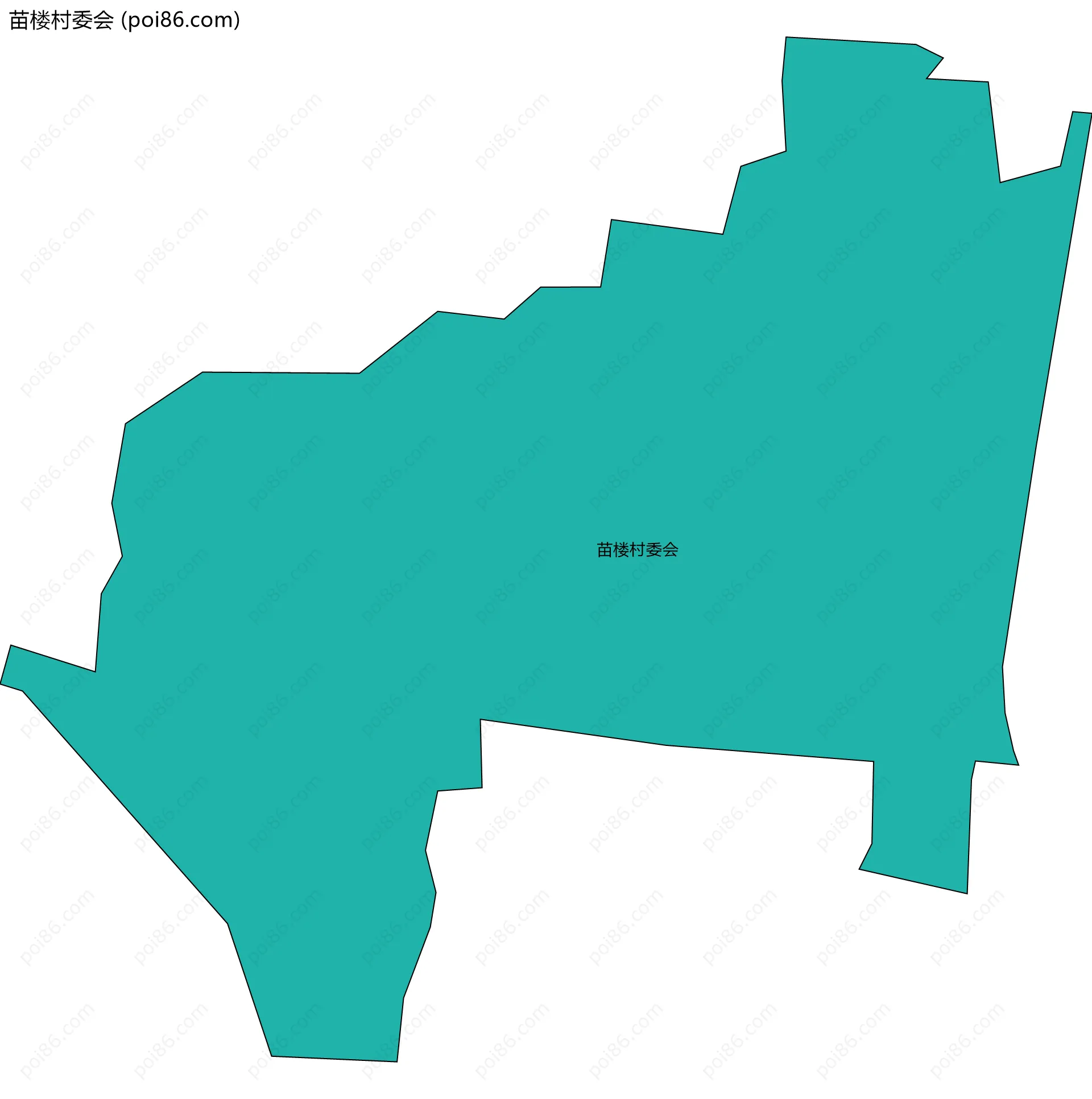 苗楼村委会边界地图