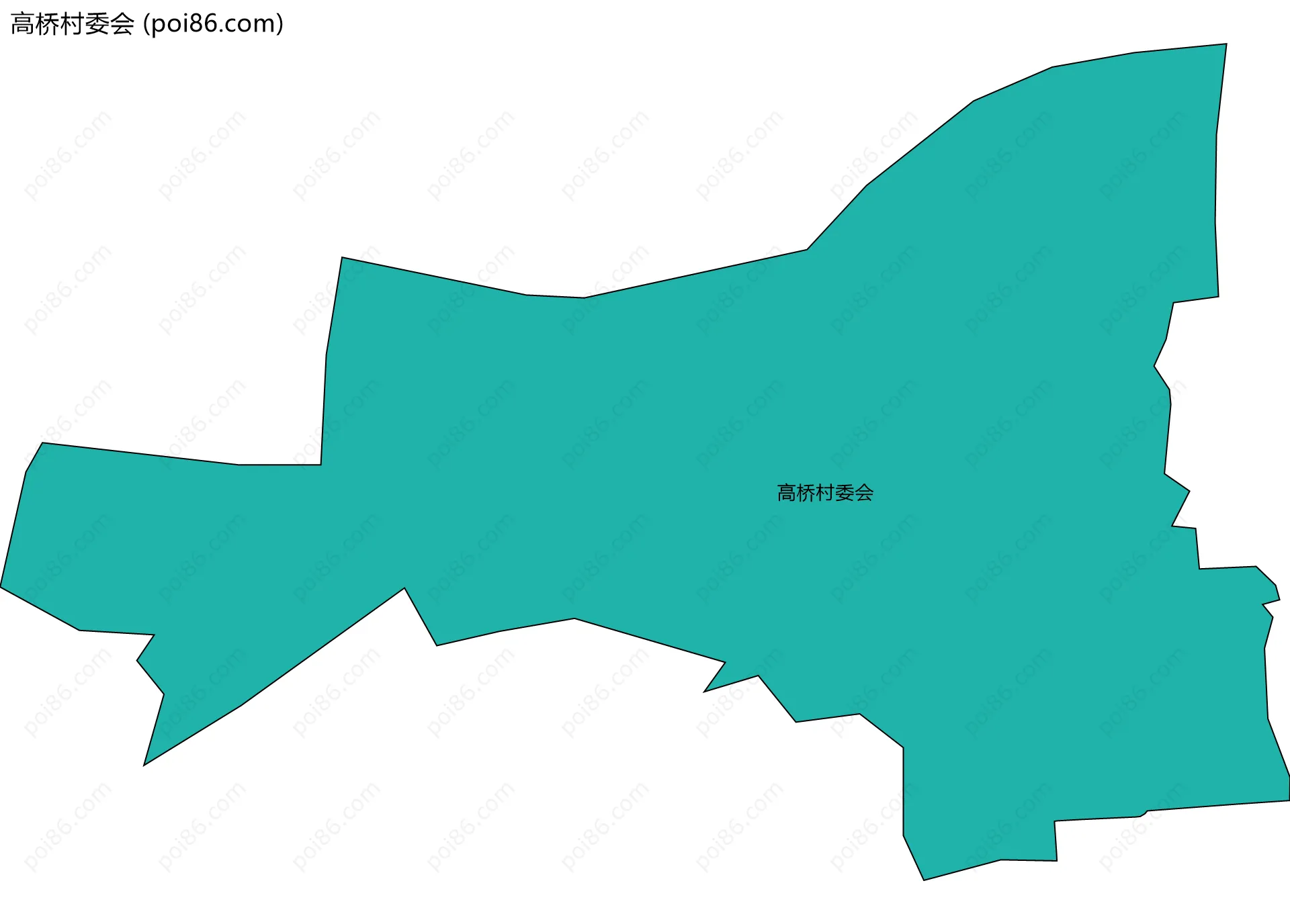 高桥村委会边界地图