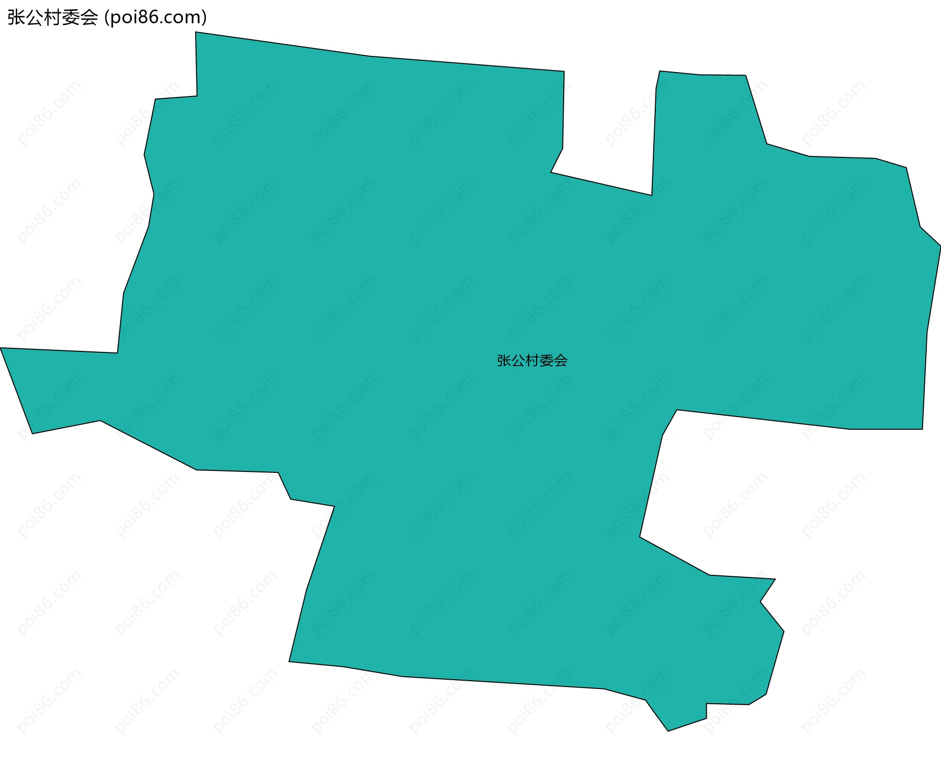张公村委会边界地图