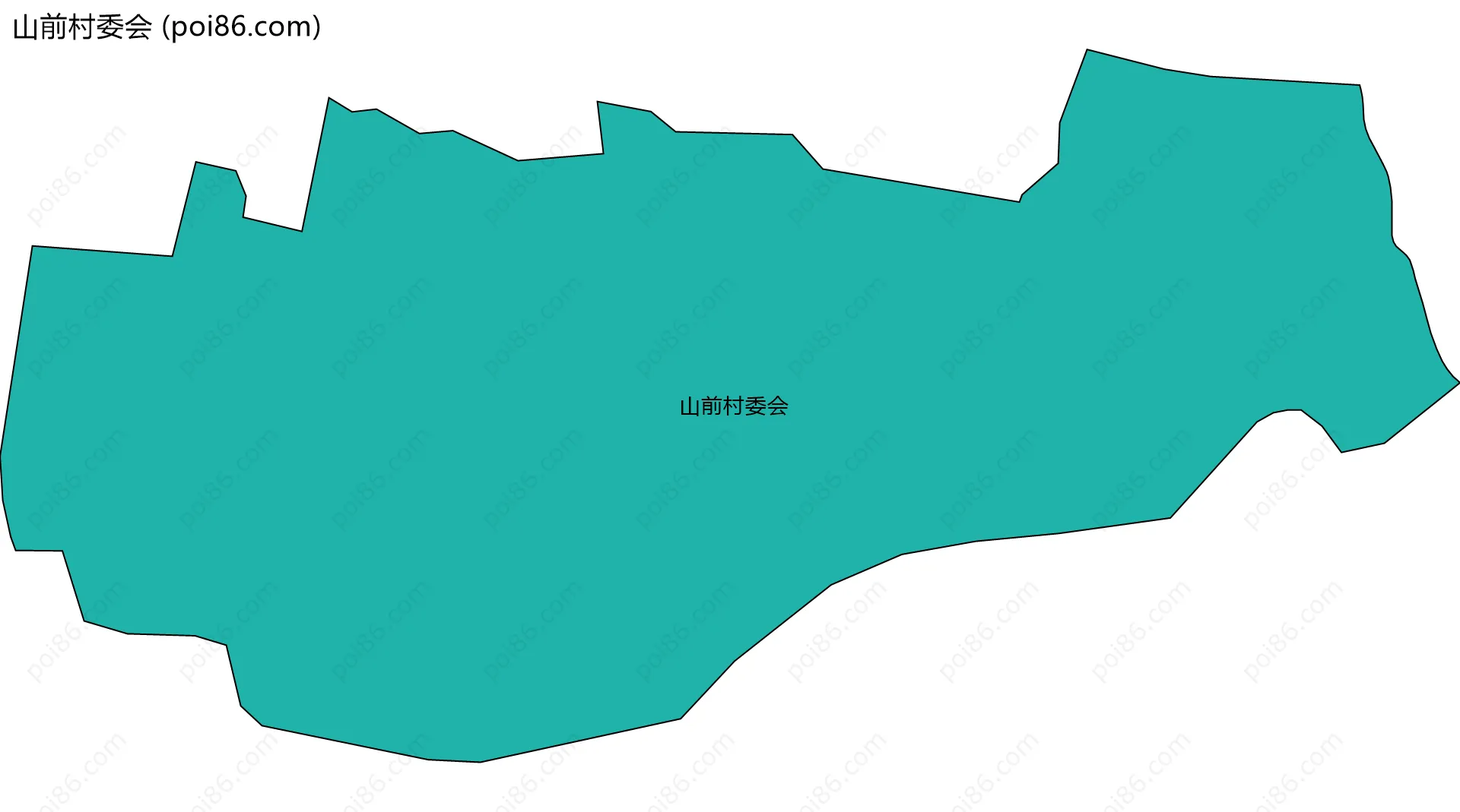 山前村委会边界地图