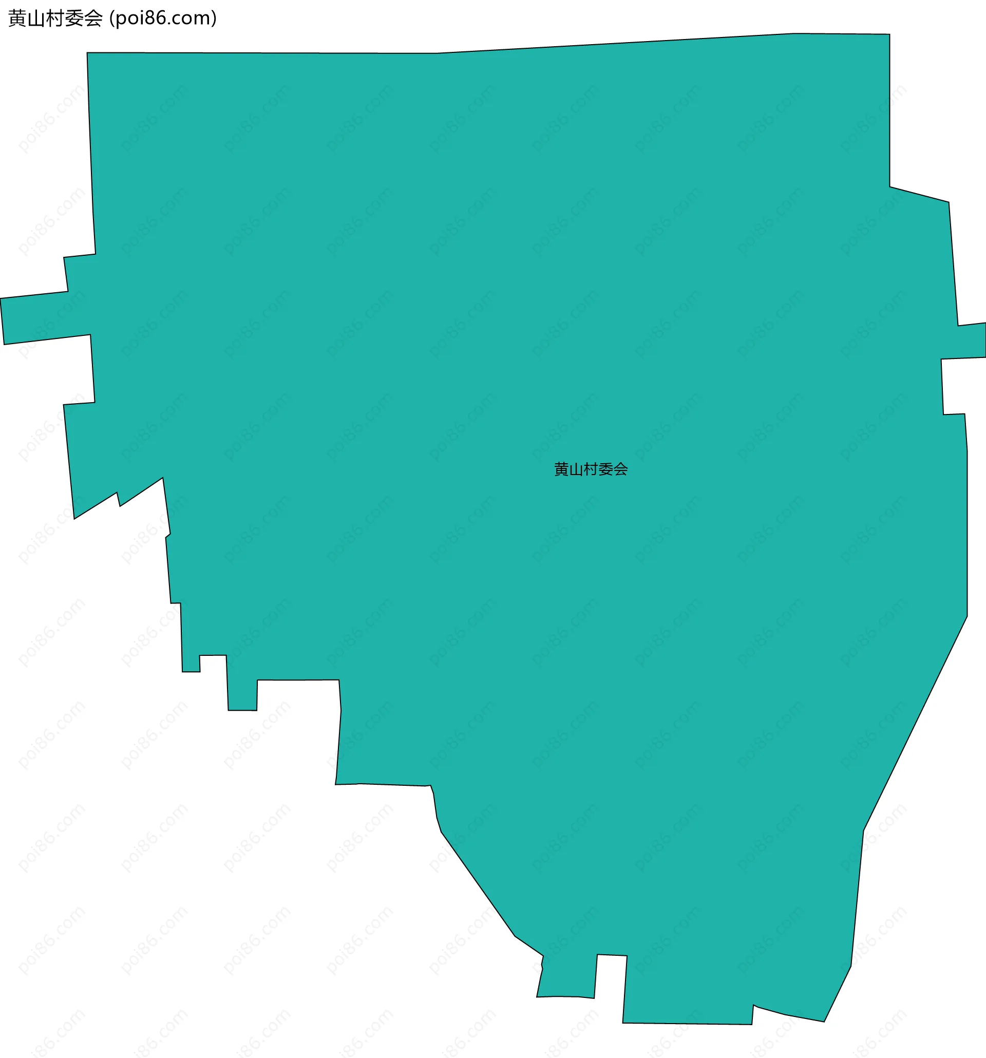黄山村委会边界地图