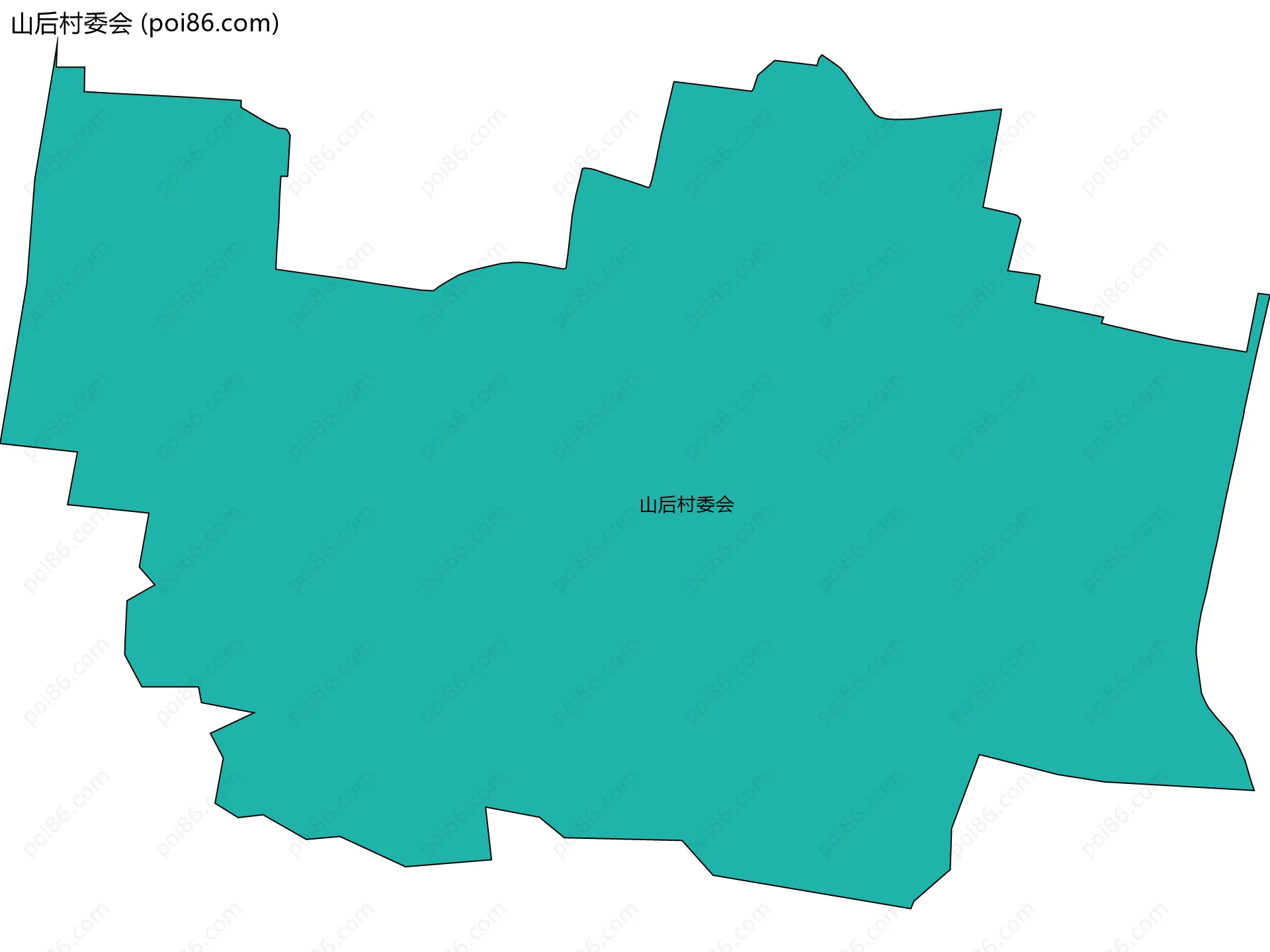 山后村委会边界地图