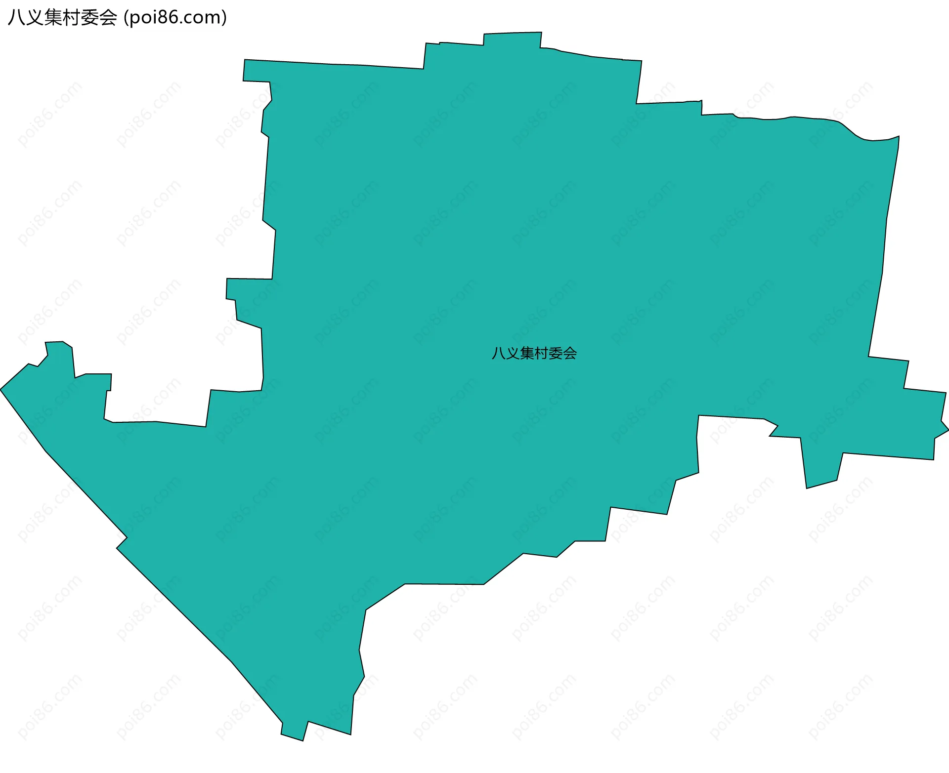八义集村委会边界地图