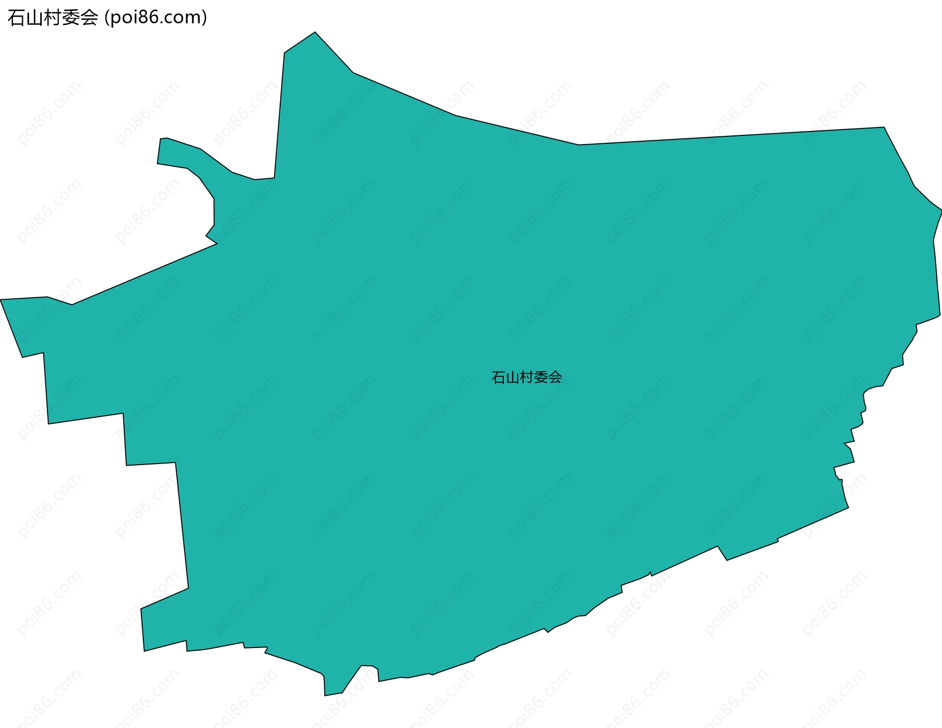 石山村委会边界地图