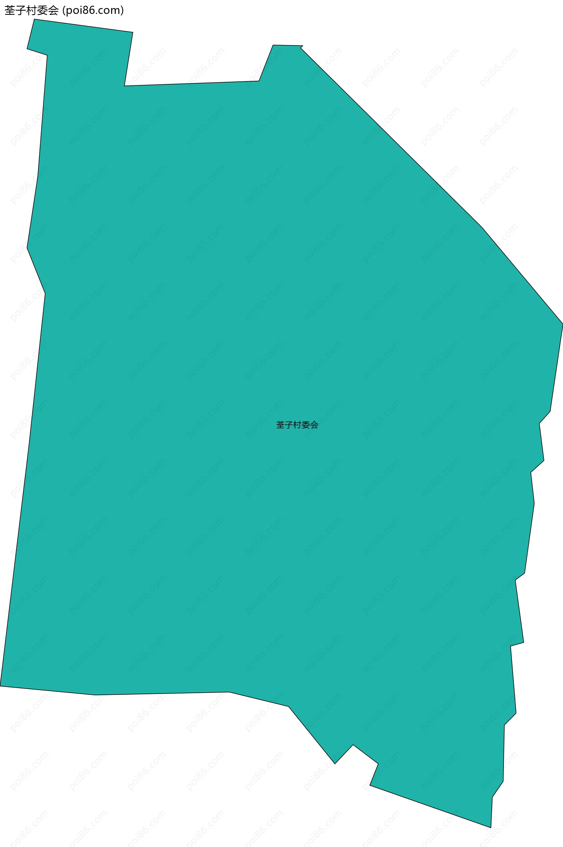 荃子村委会边界地图