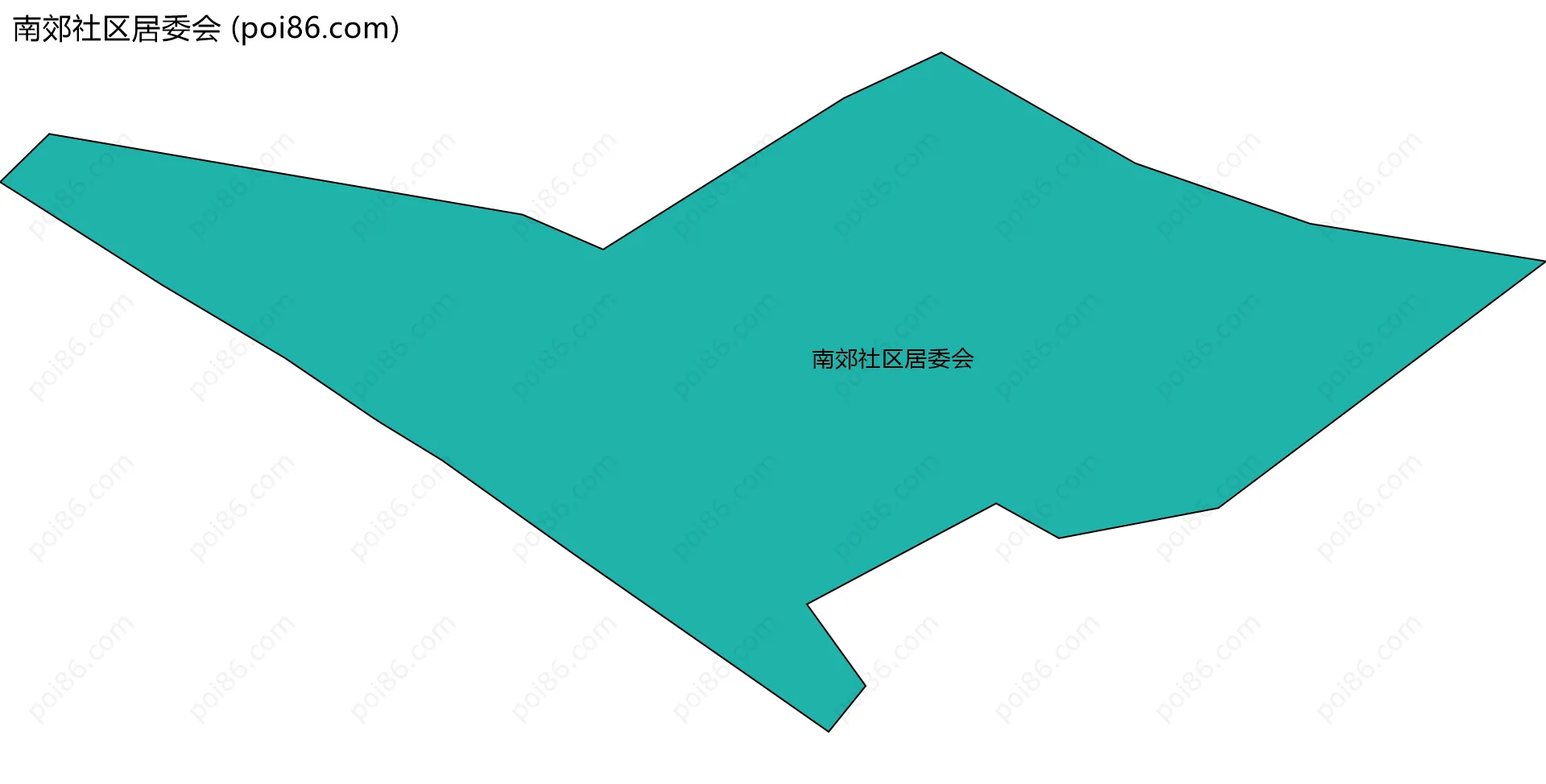 南郊社区居委会边界地图