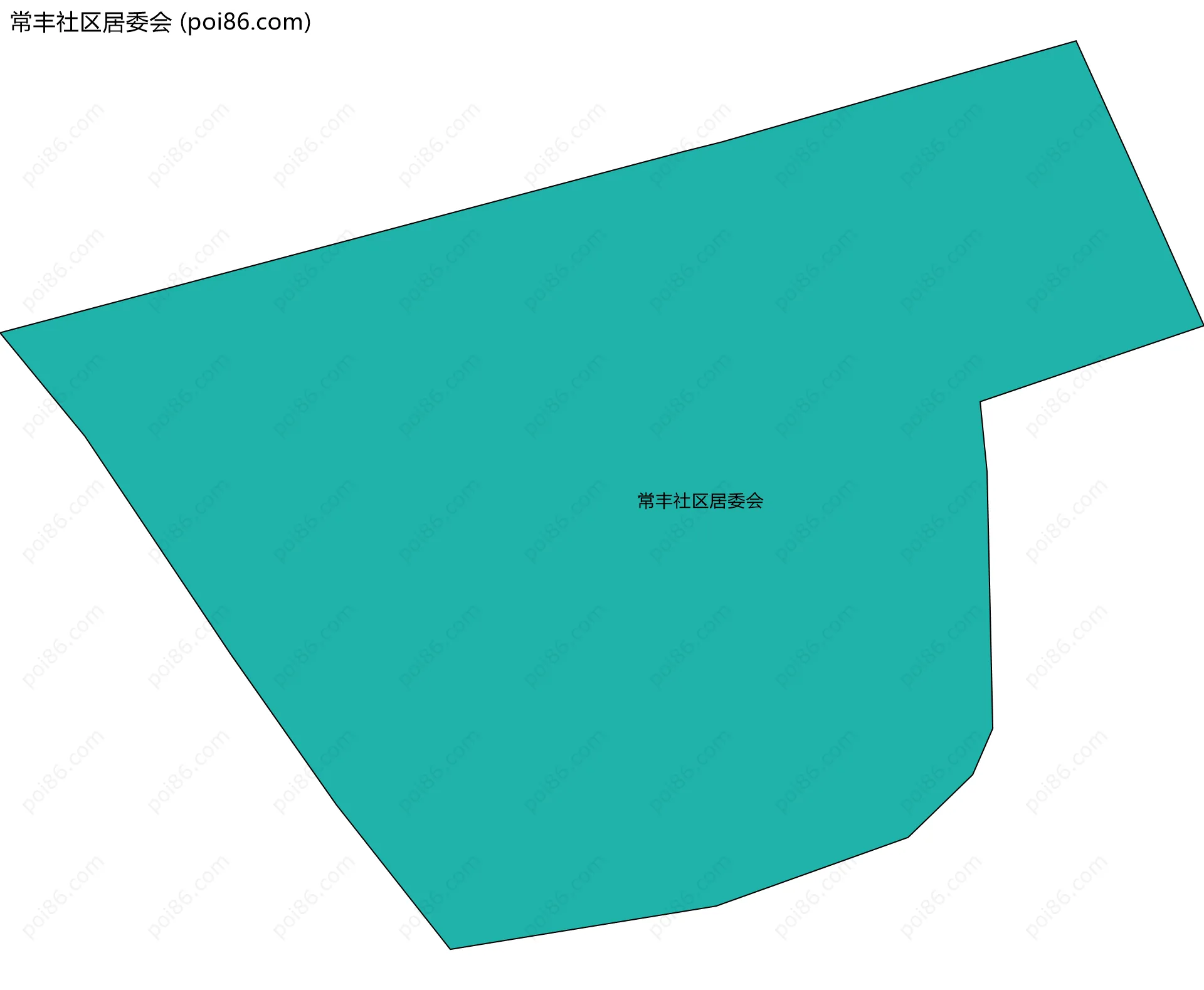 常丰社区居委会边界地图