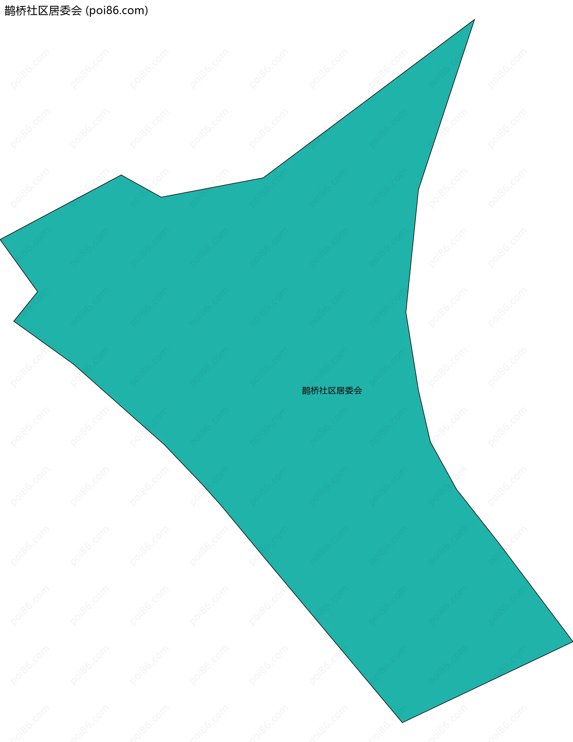 鹊桥社区居委会边界地图