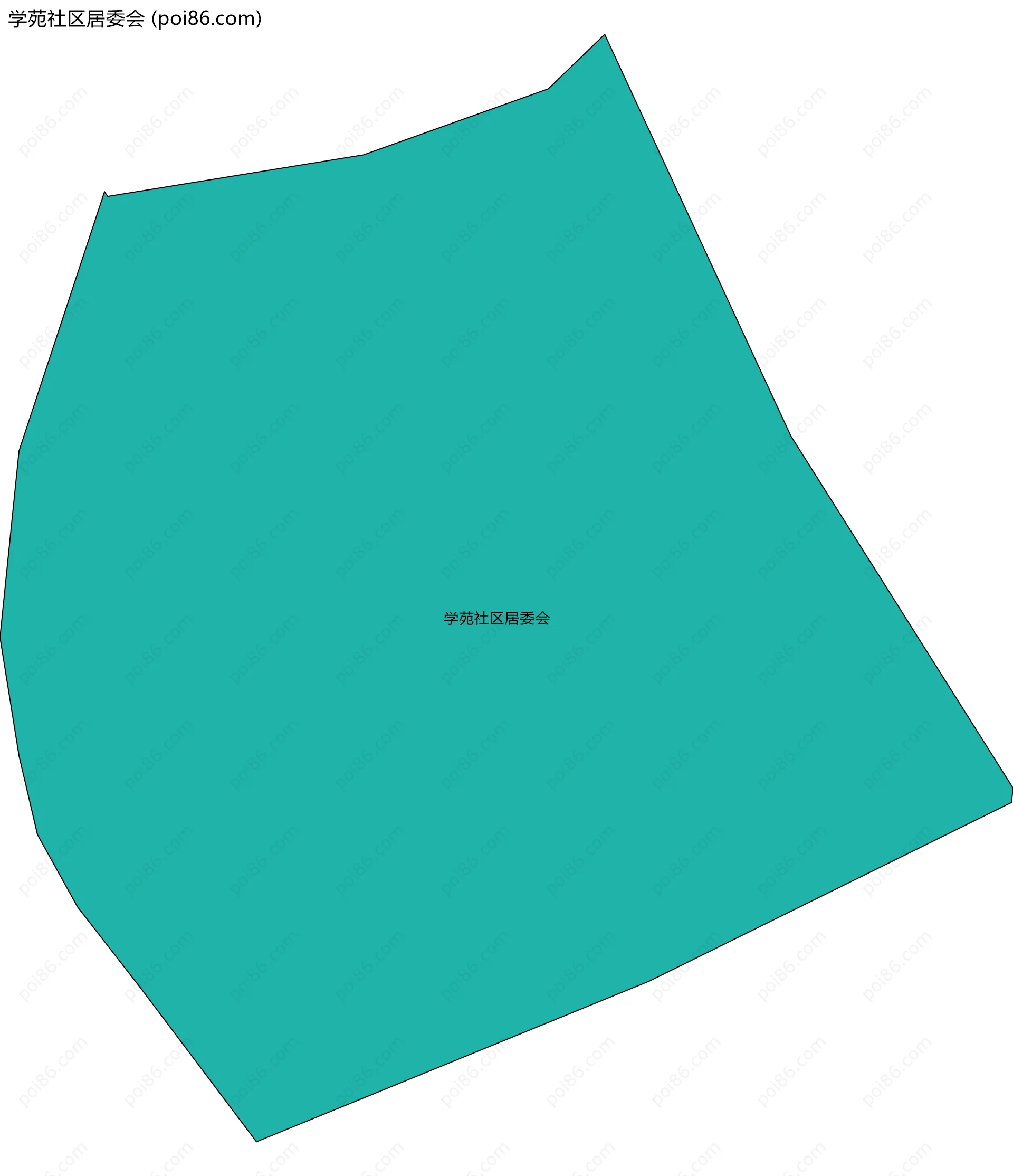 学苑社区居委会边界地图