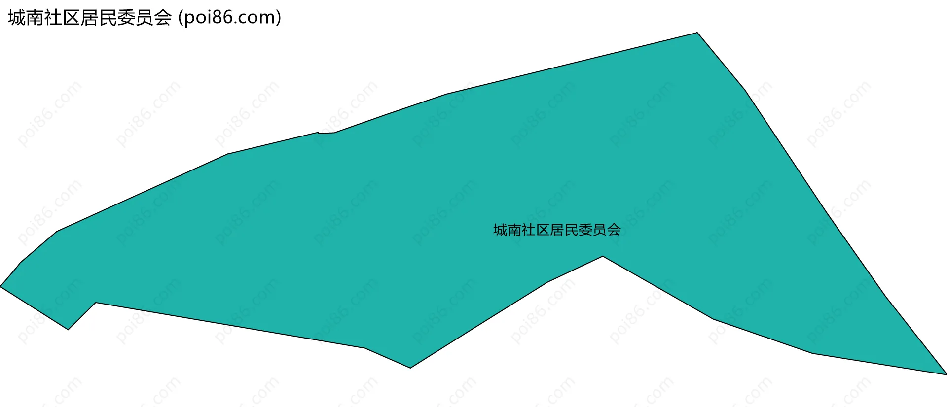 城南社区居民委员会边界地图