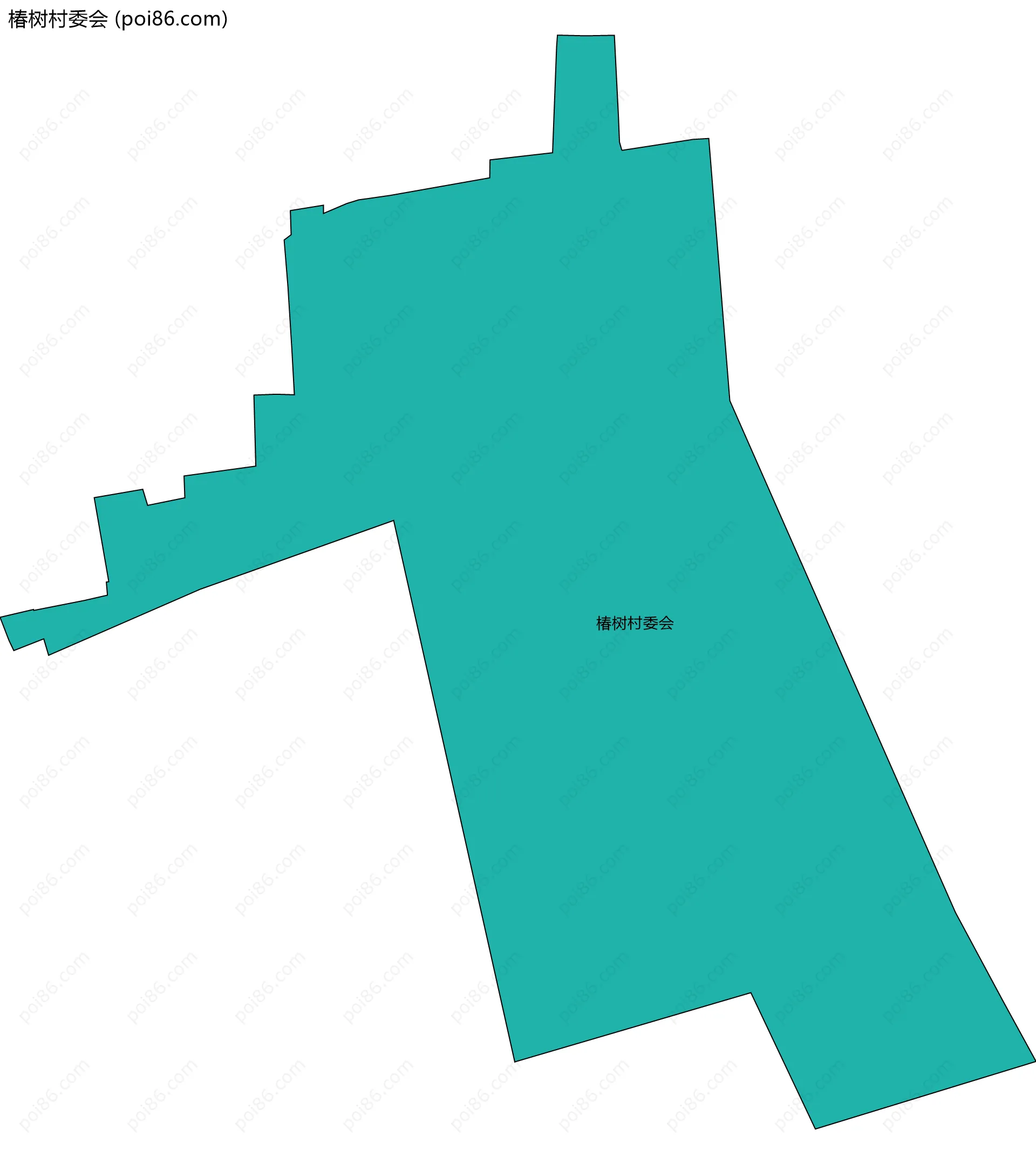 椿树村委会边界地图