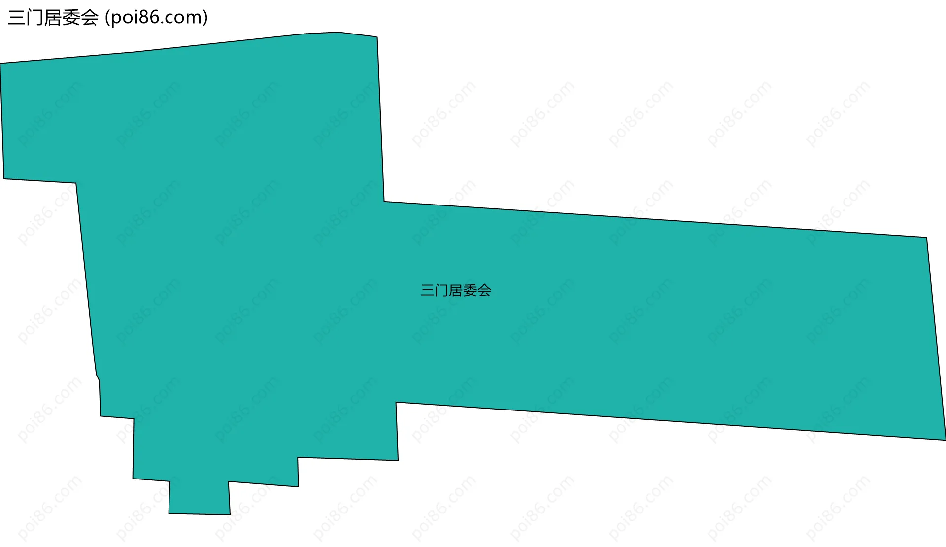 三门居委会边界地图
