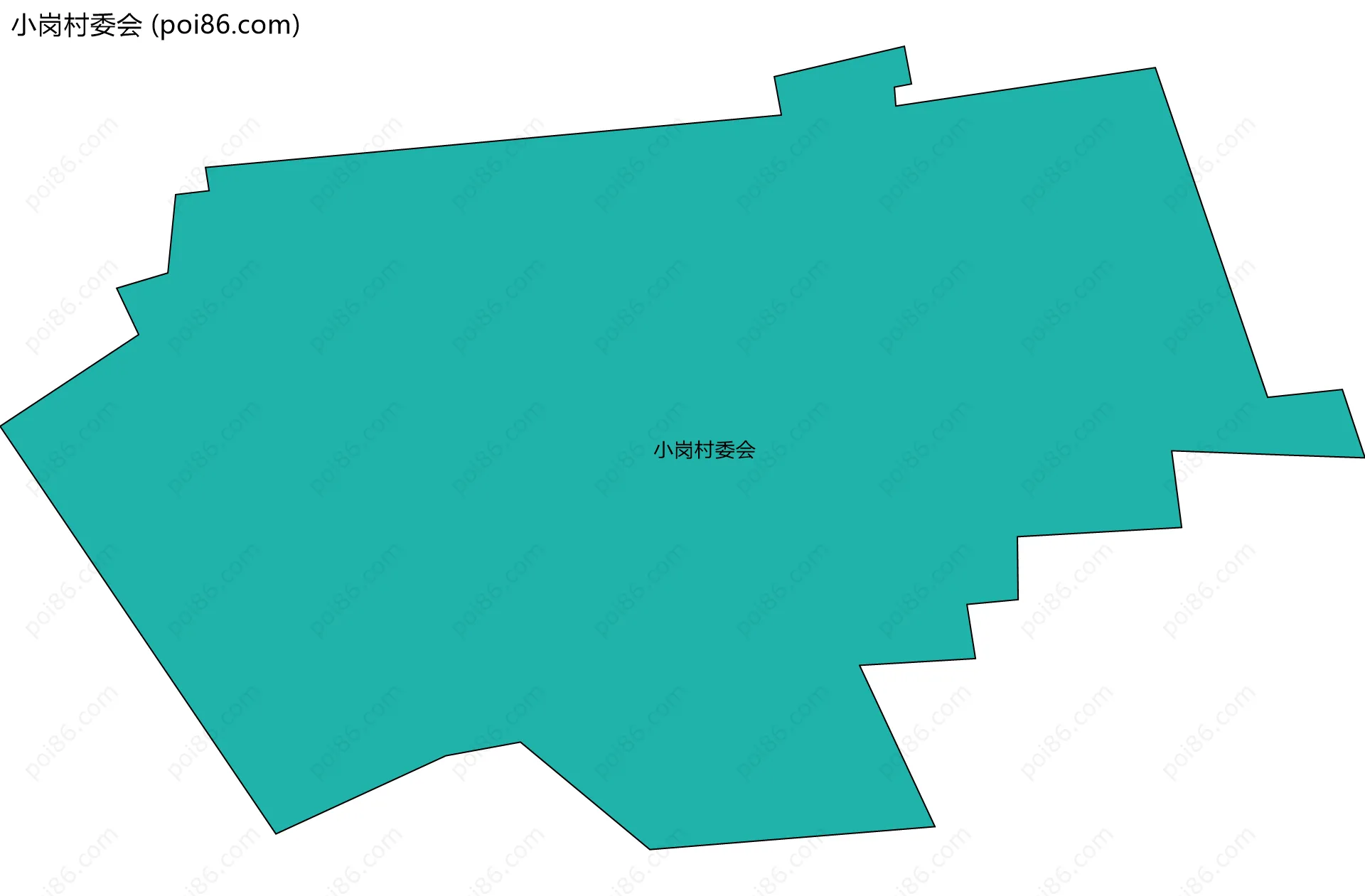 小岗村委会边界地图
