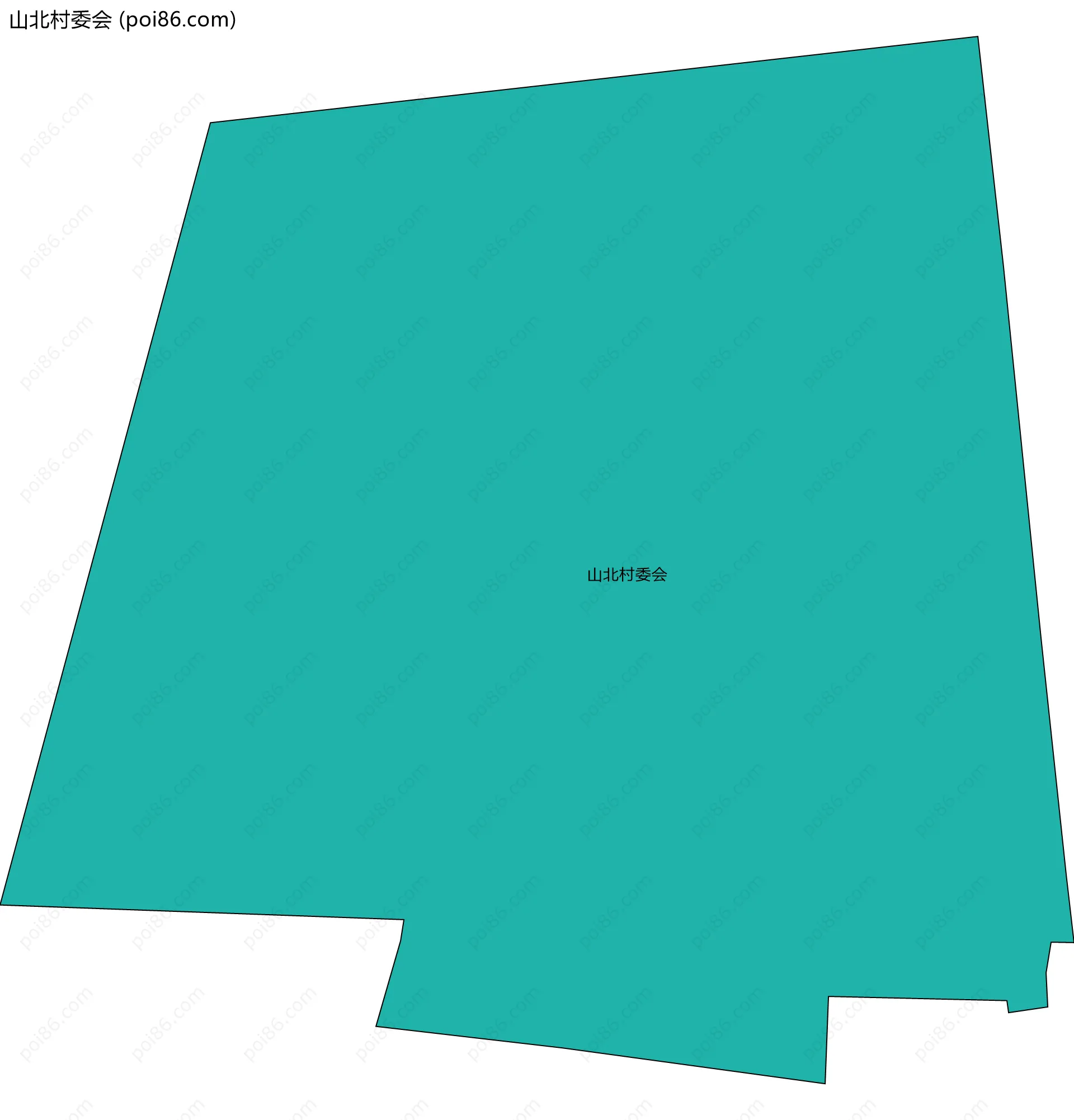 山北村委会边界地图