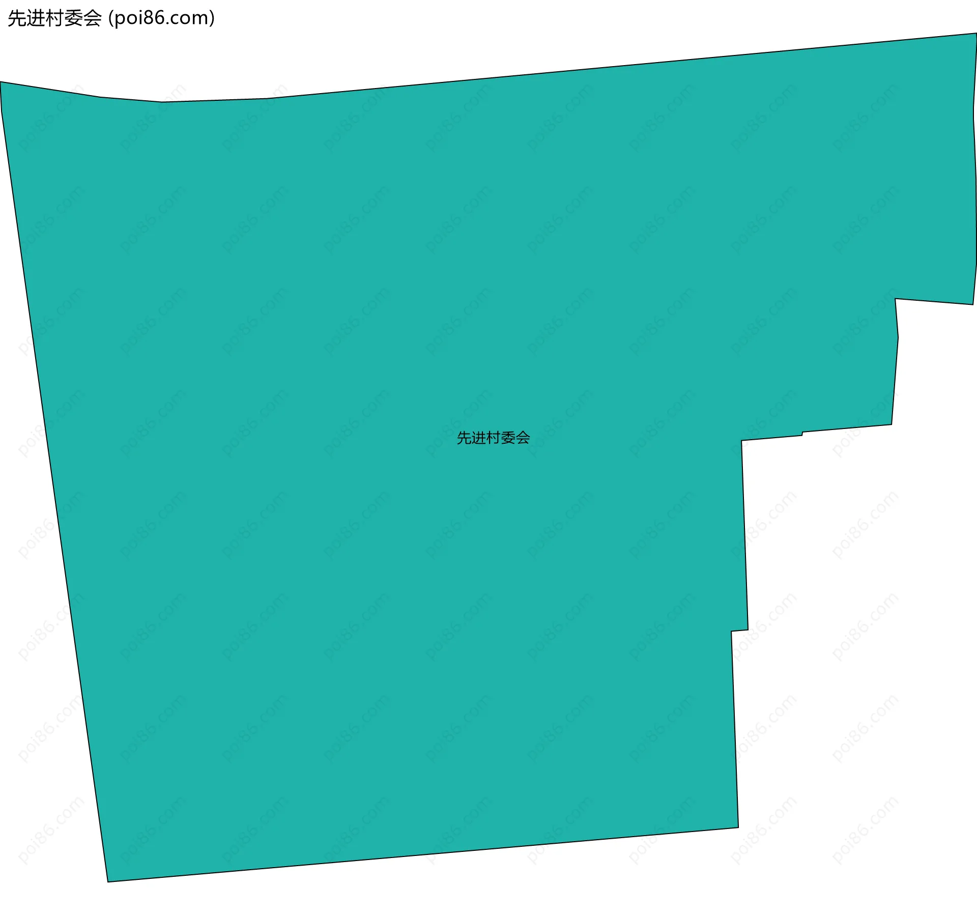 先进村委会边界地图