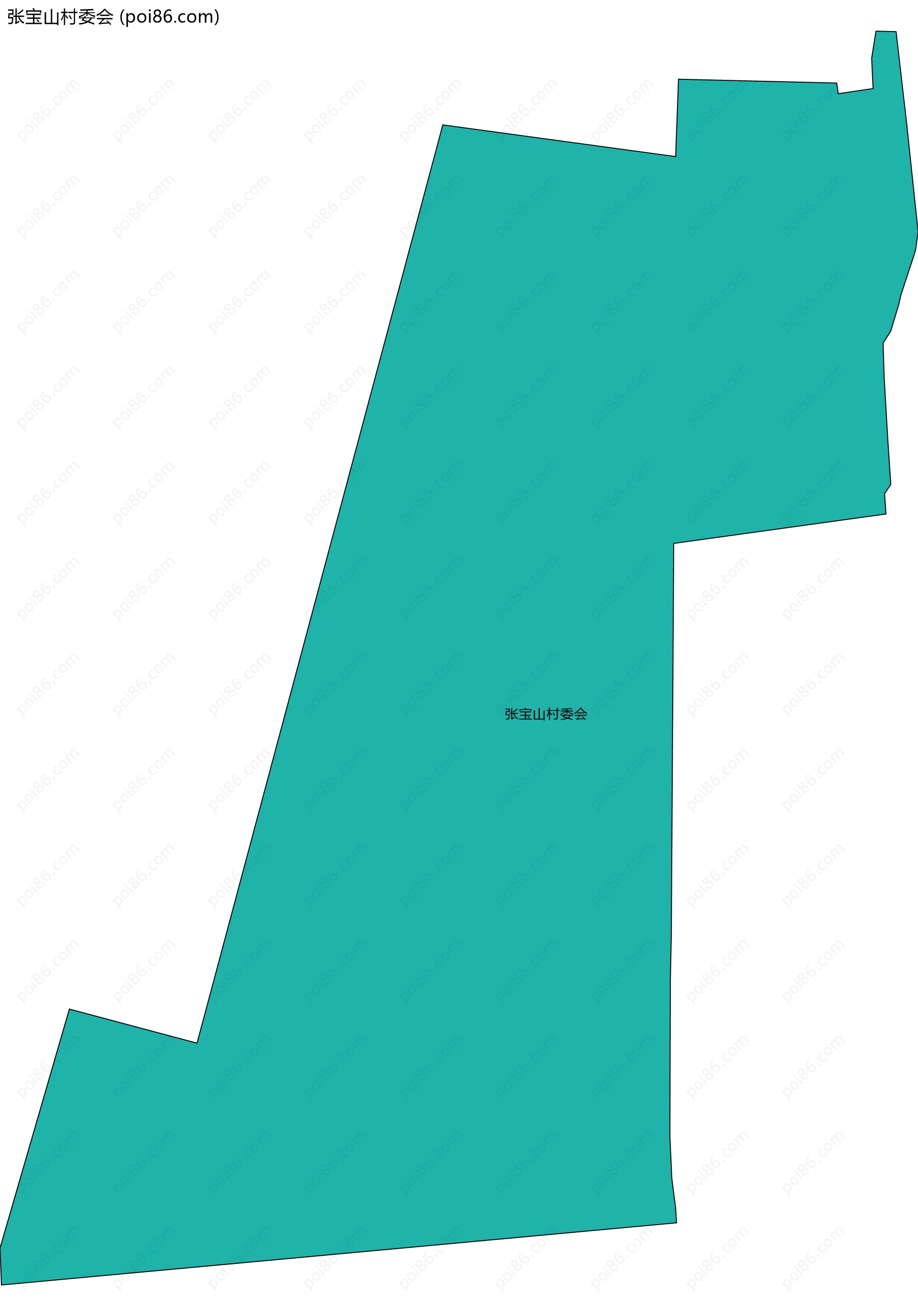 张宝山村委会边界地图