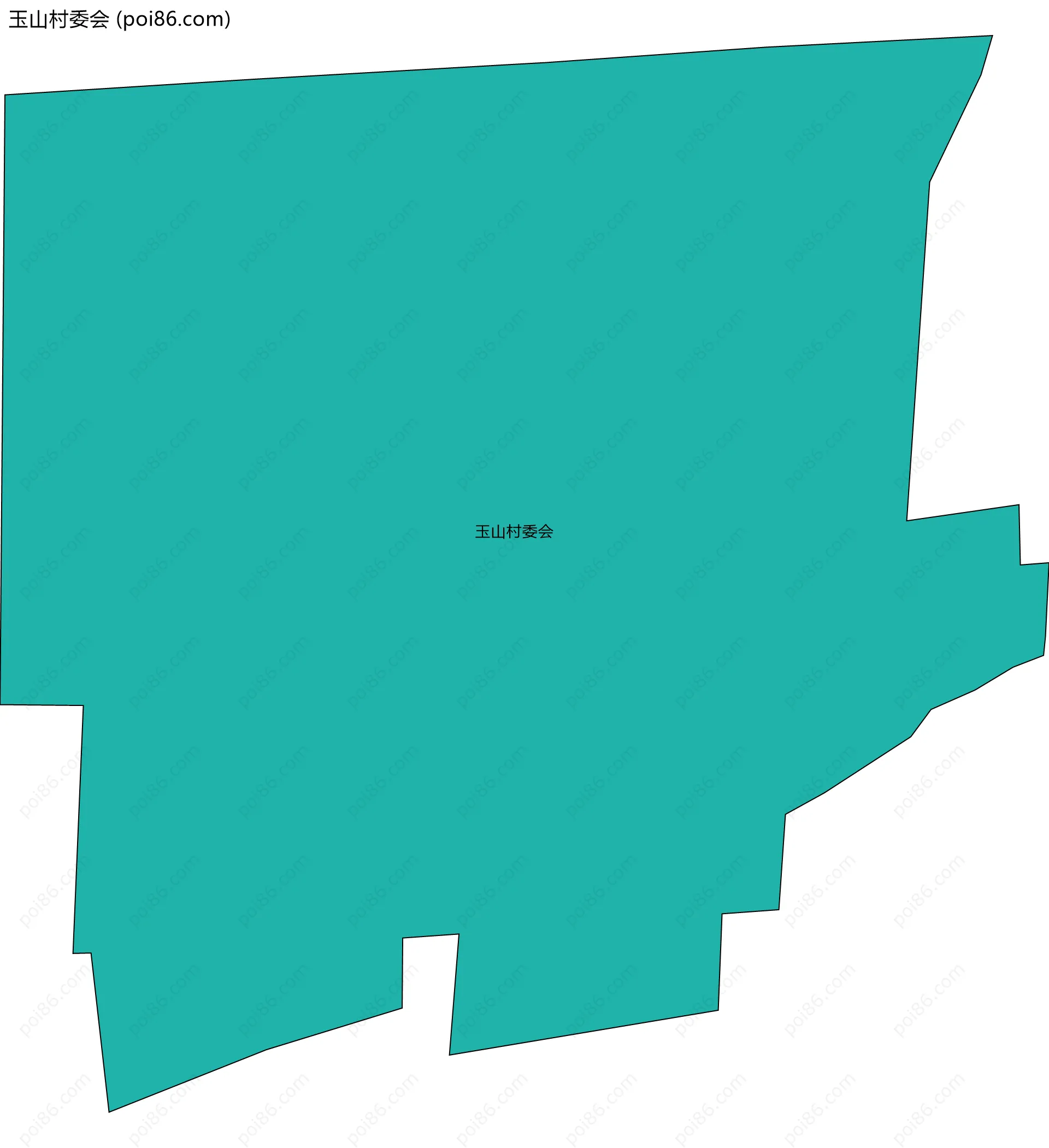 玉山村委会边界地图