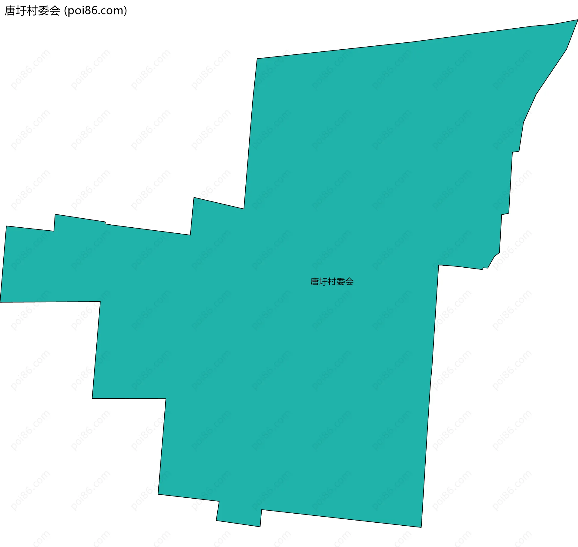 唐圩村委会边界地图