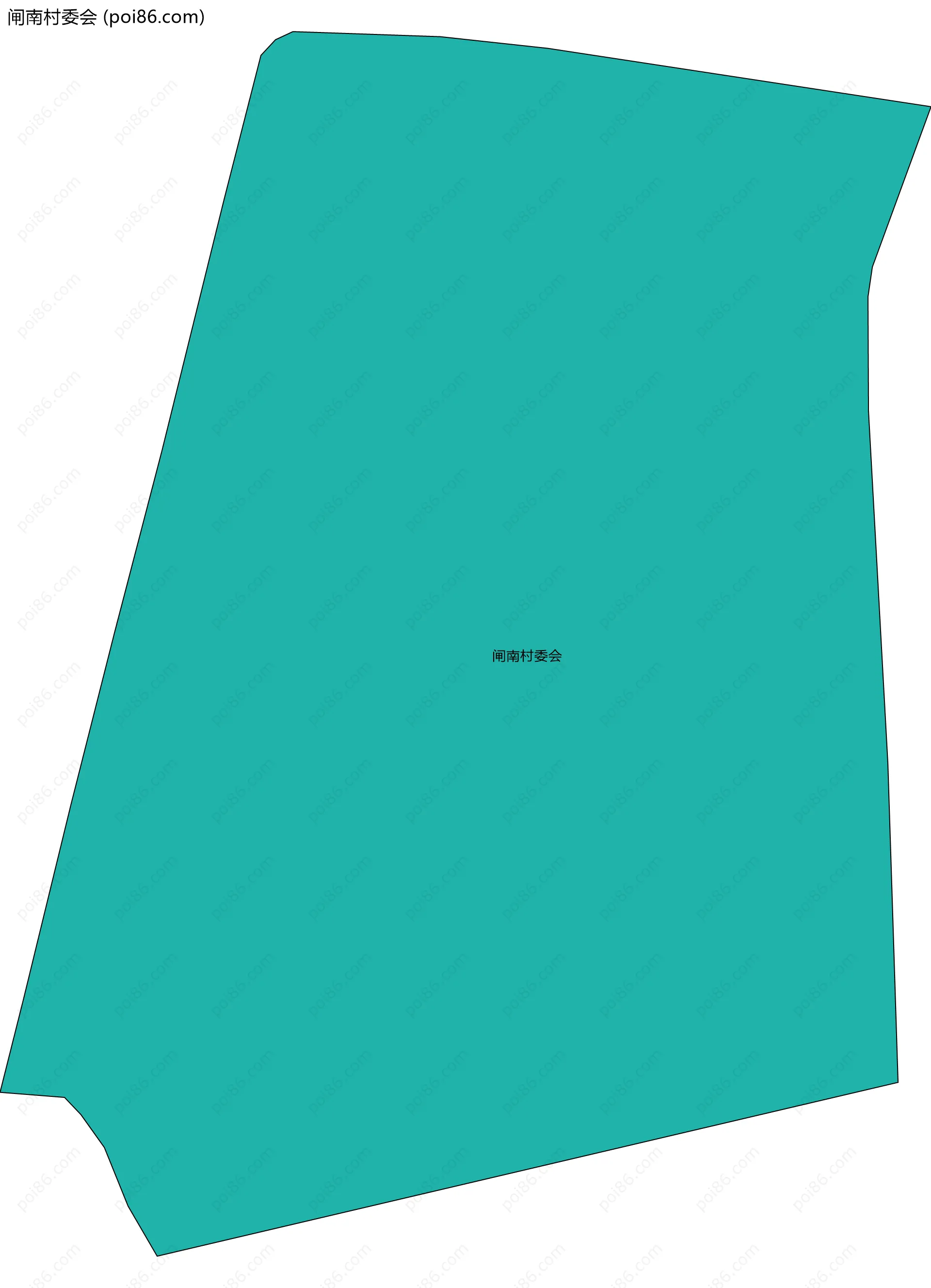 闸南村委会边界地图