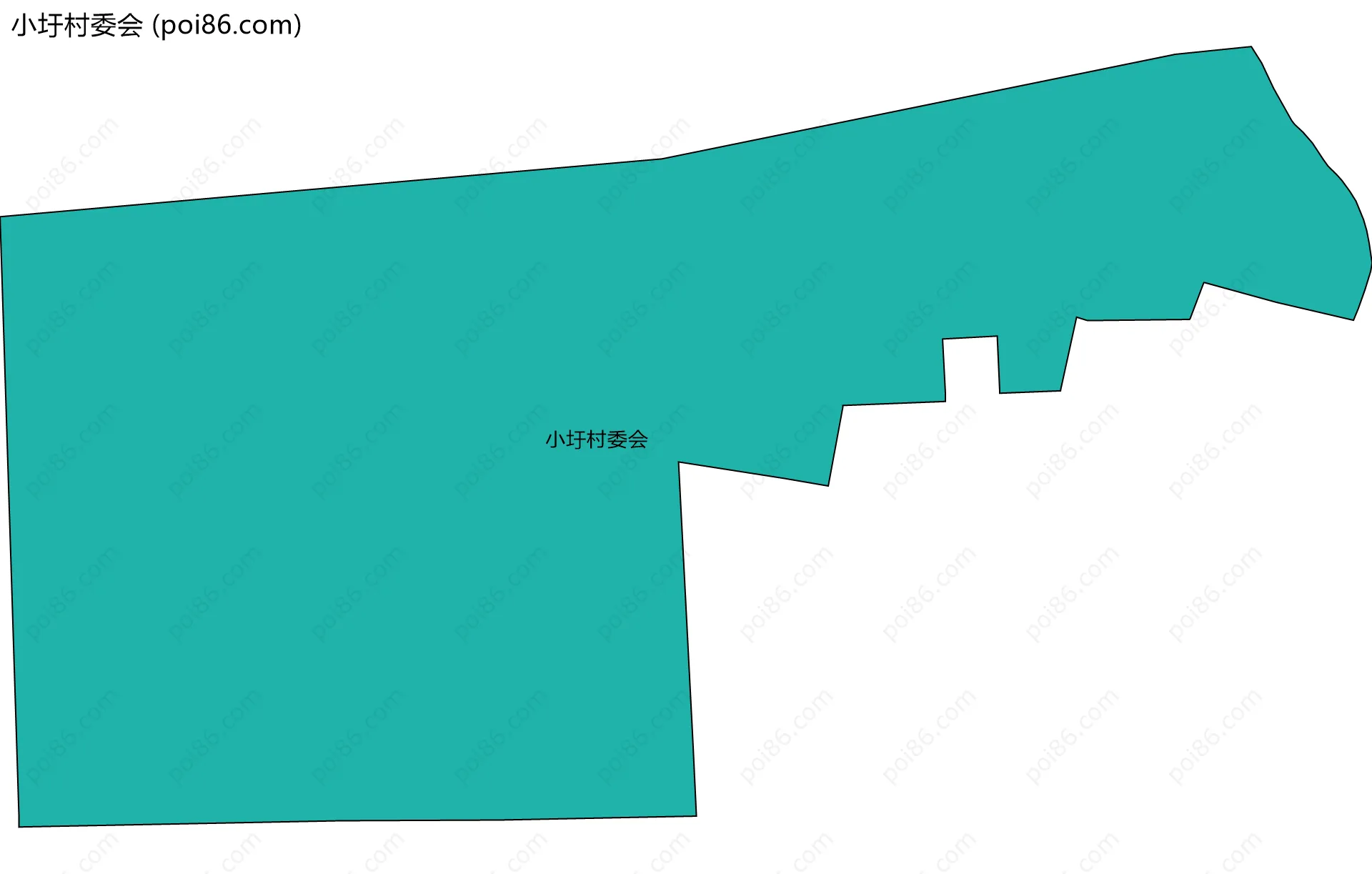 小圩村委会边界地图
