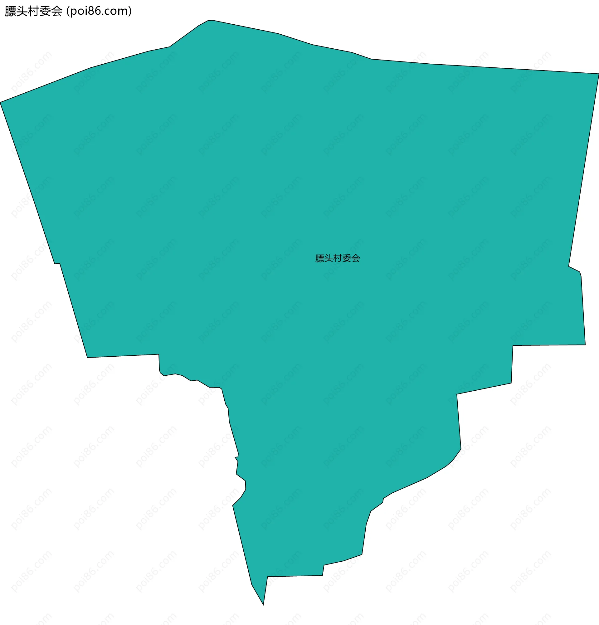 膘头村委会边界地图