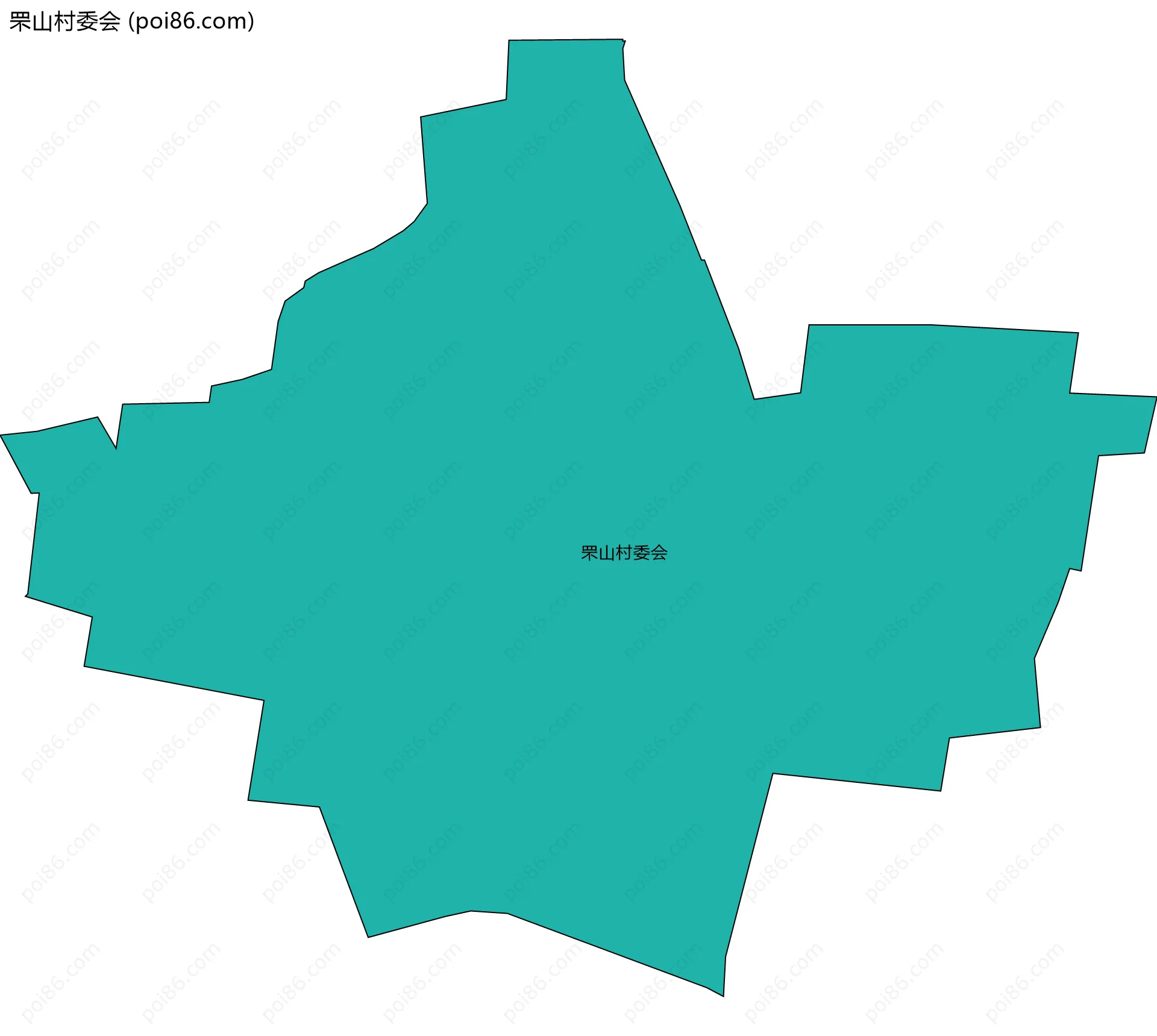 罘山村委会边界地图