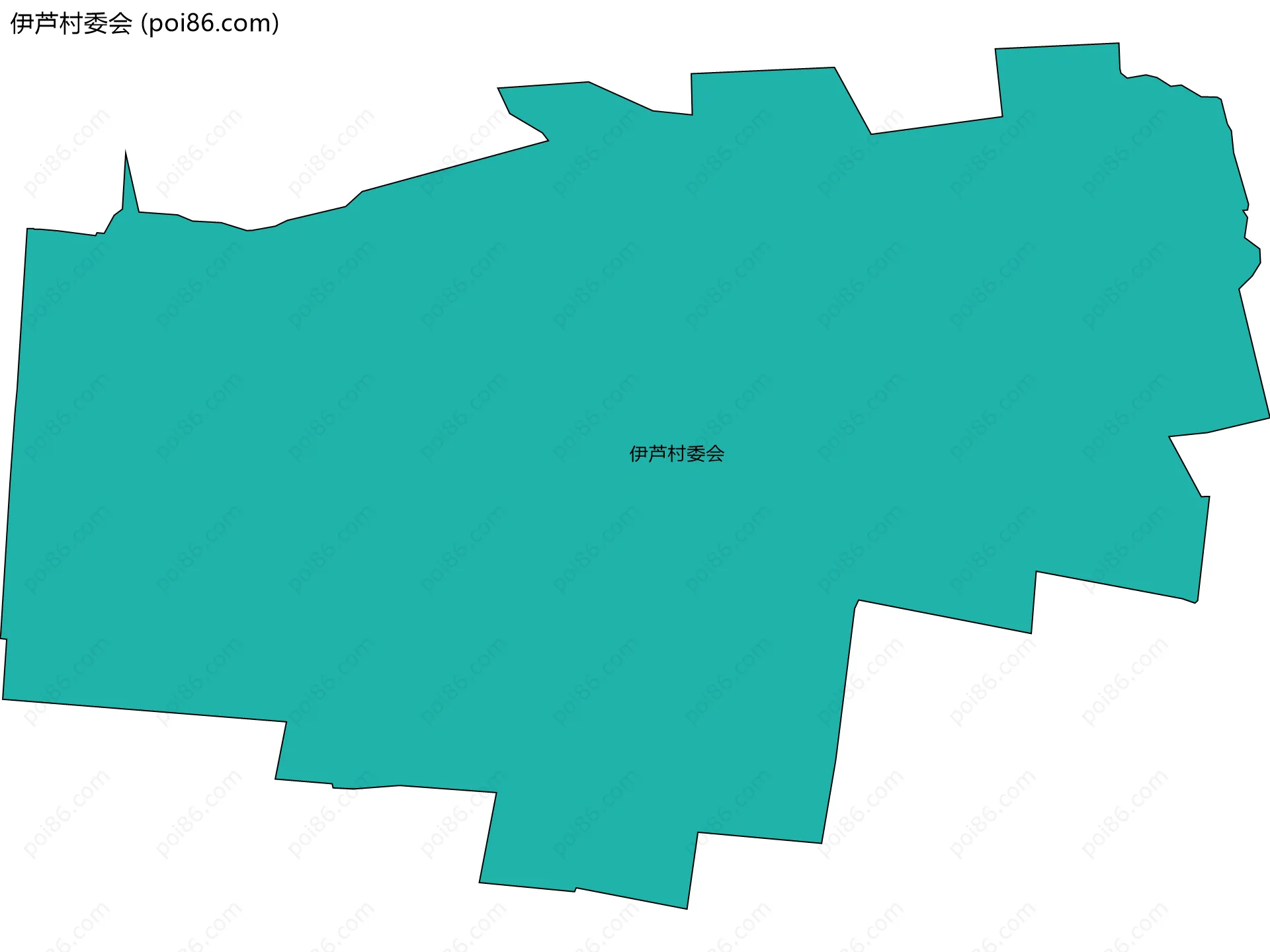 伊芦村委会边界地图