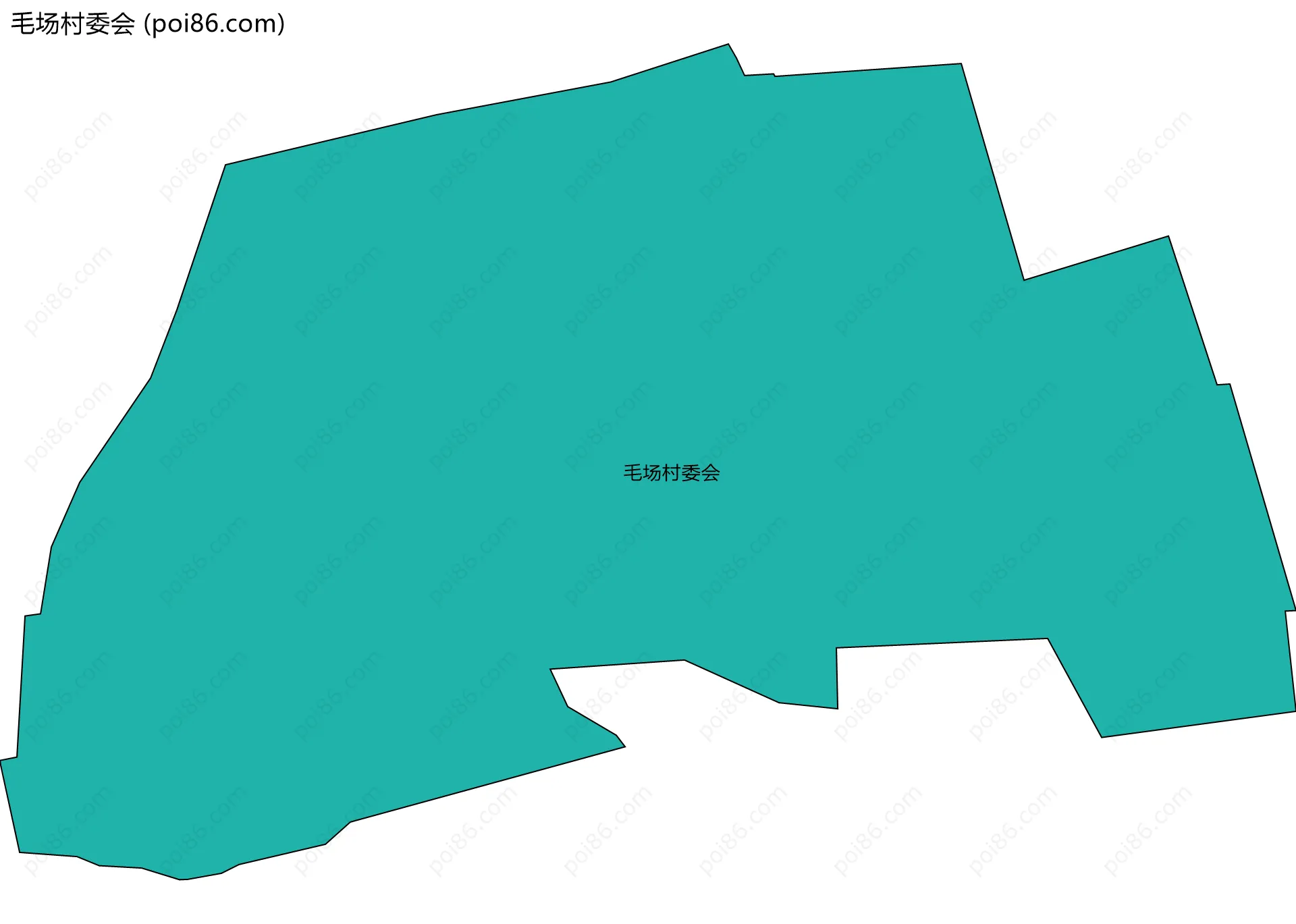 毛场村委会边界地图