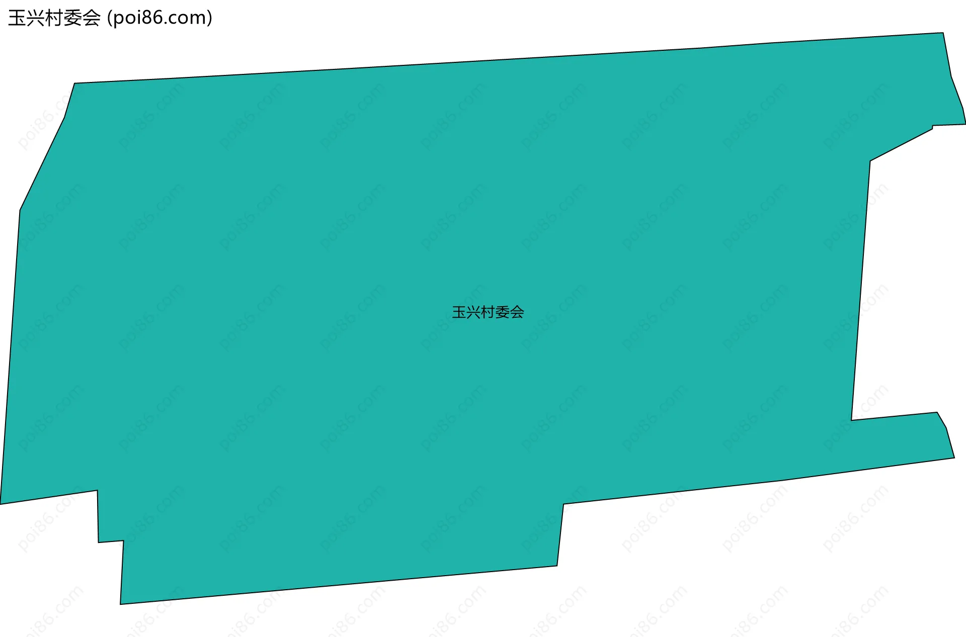 玉兴村委会边界地图